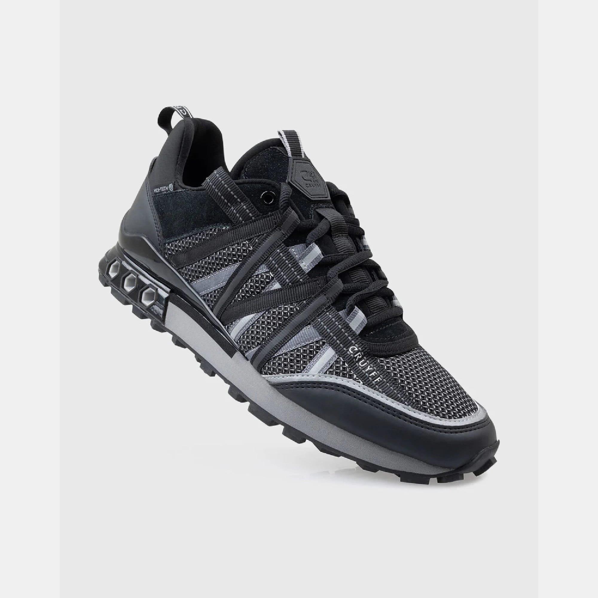 Black Grey - Cruyff - Fearia Hex-Tech Trainers - 3