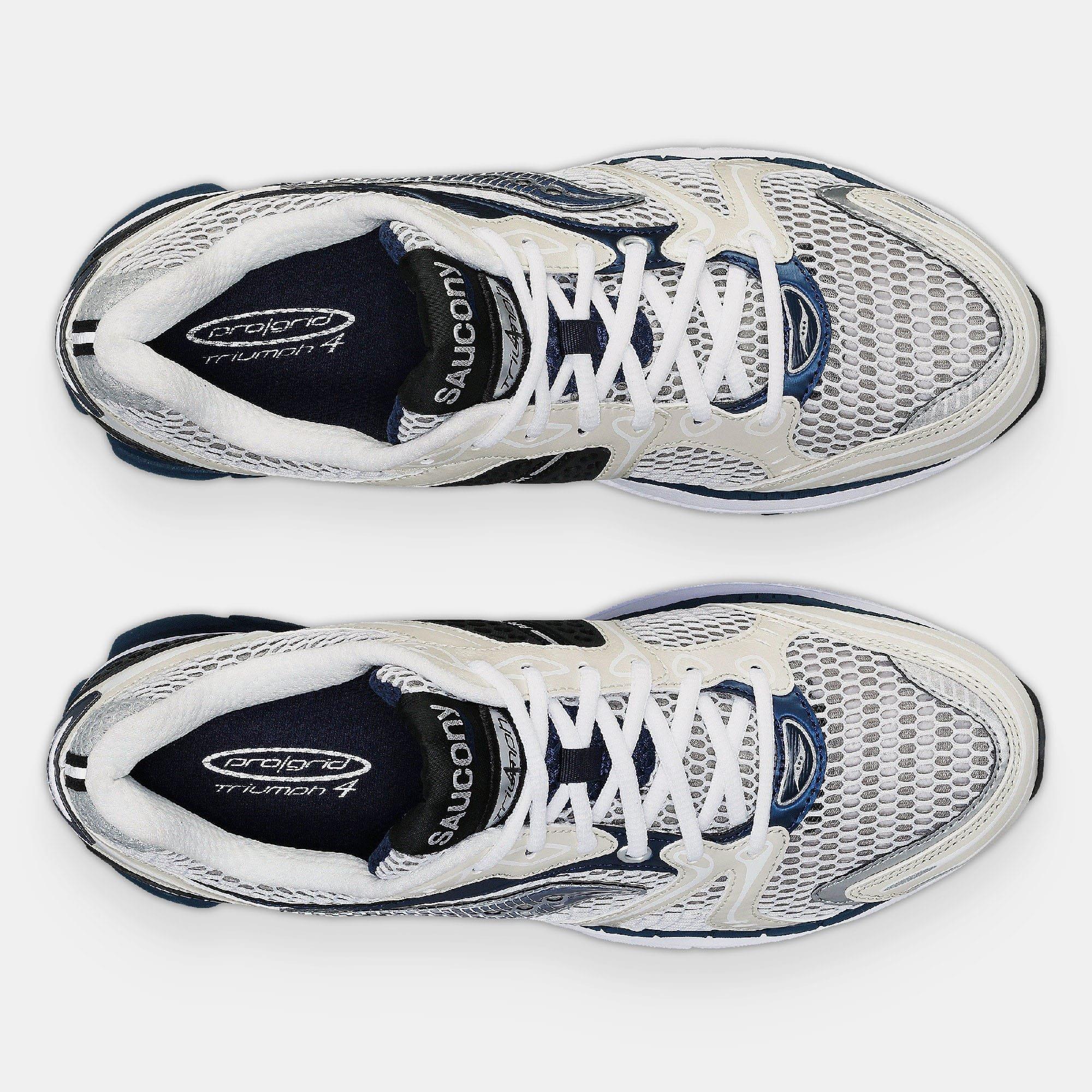 White Navy - Saucony - Progrid Triumph 4 Running Shoe - 5