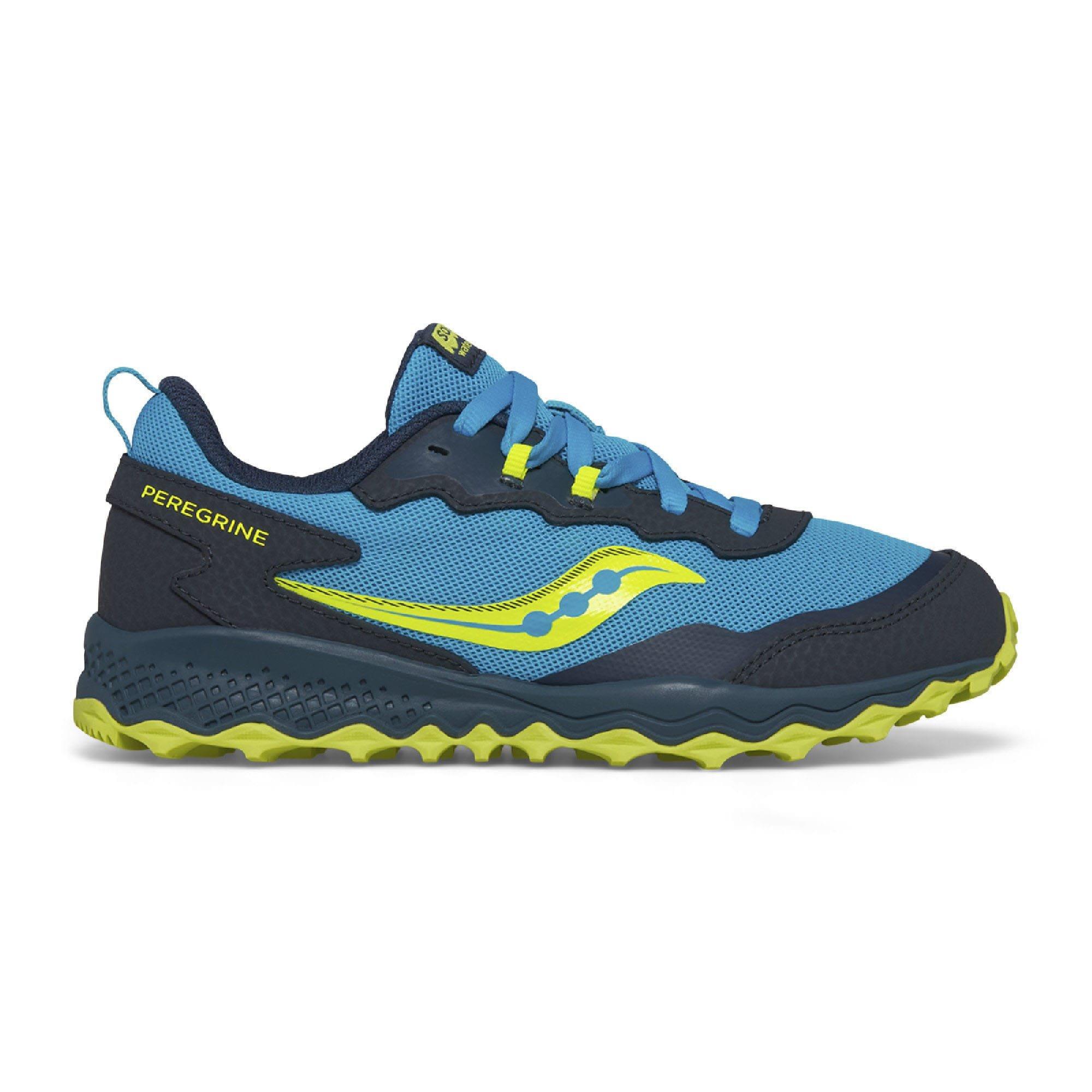 Navy Yellow - Saucony - Peregrine 15 Running Shoe - 3