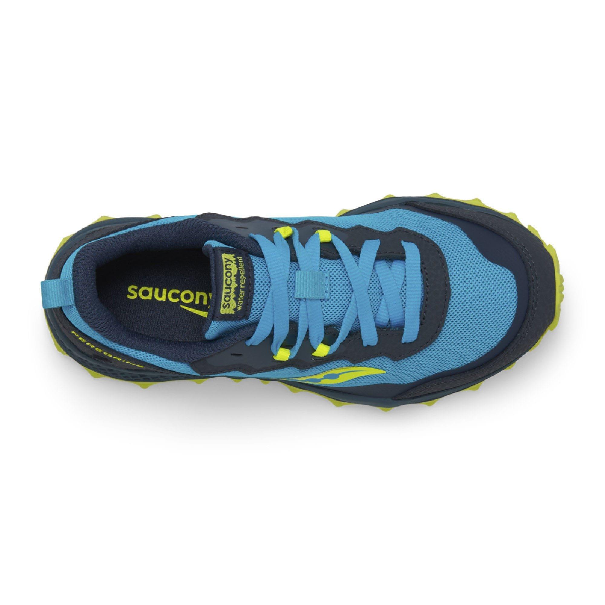 Navy Yellow - Saucony - Peregrine 15 Running Shoe - 5