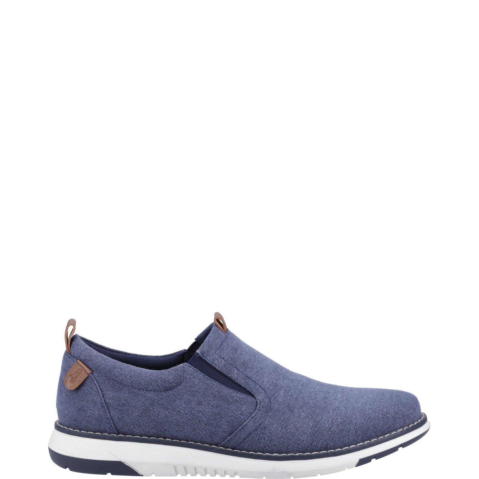 Navy - Hush Puppies - Benny Slip On Shoe - 1