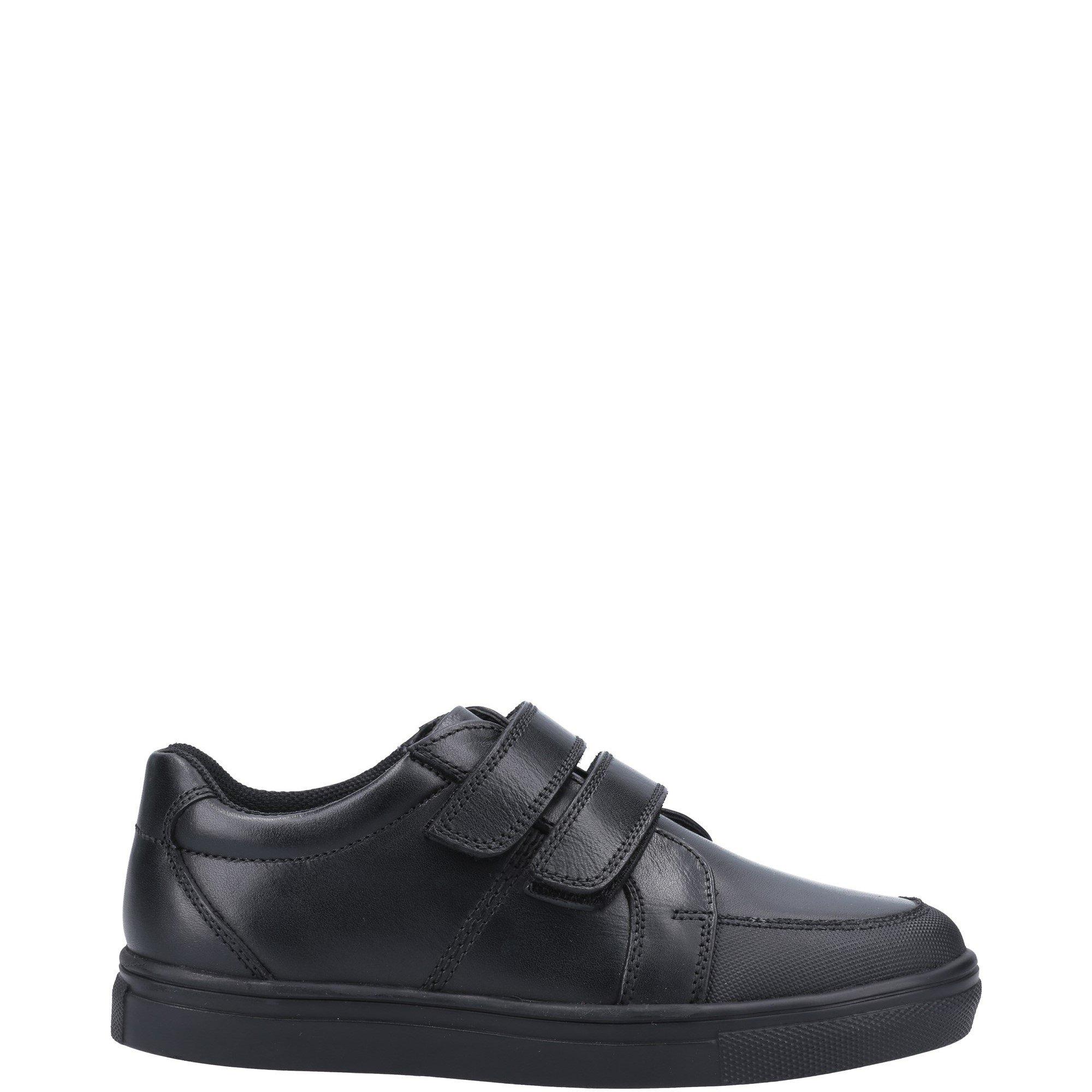 Black - Hush Puppies - Santos Junior School Shoe - 1