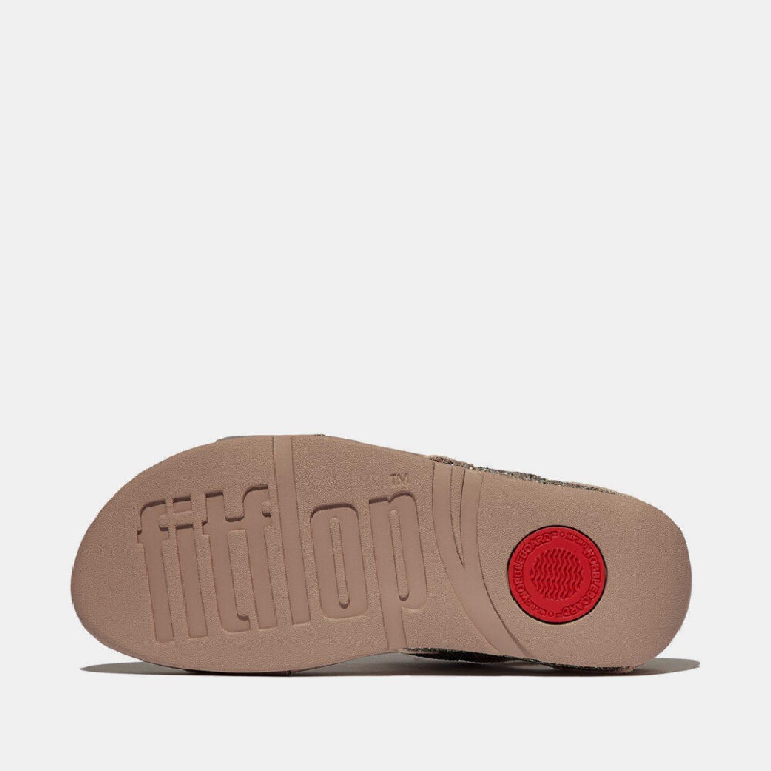 Beige - FitFlop - Lulu Multi-Tonal Giltter Back-Strap Sandals - 4