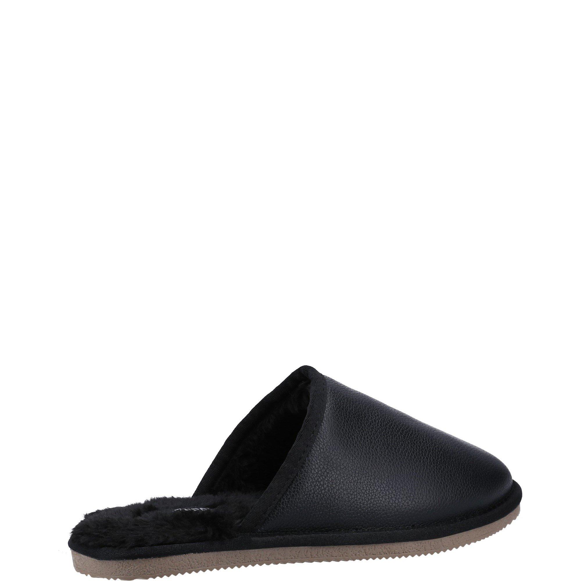 Black - Hush Puppies - Coady Leather Slipper - 3