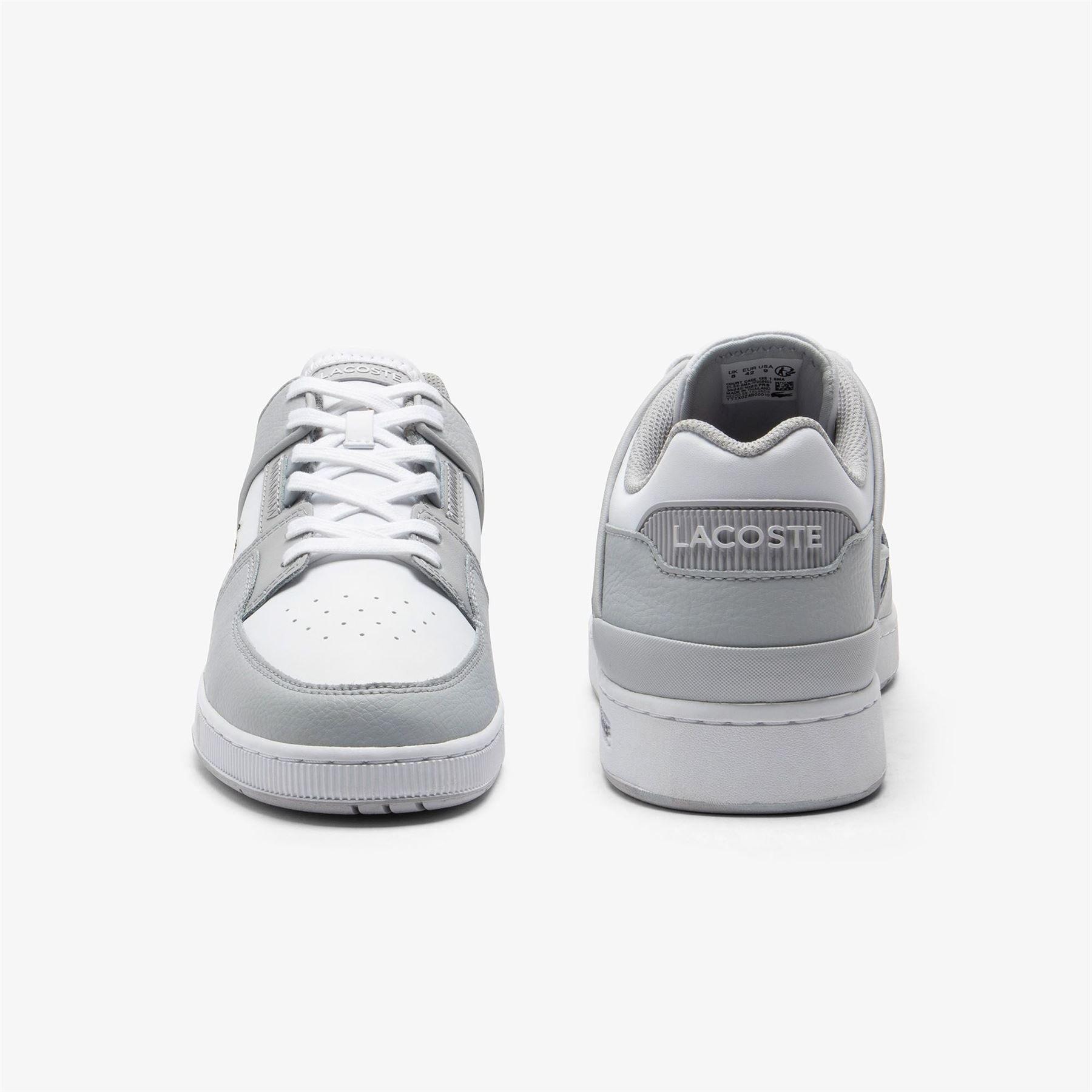 Grey White - Lacoste - Court Cage Trainers - 5