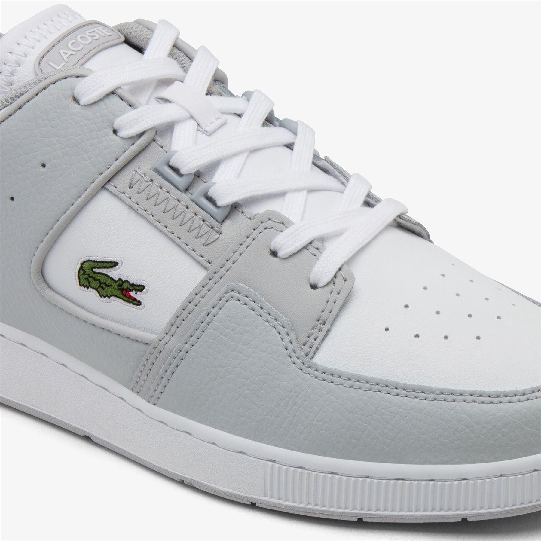 Grey White - Lacoste - Court Cage Trainers - 6