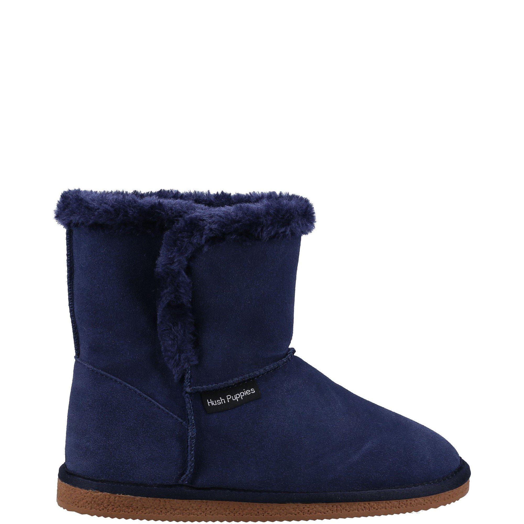Navy - Hush Puppies - Ashleigh Slipper Bootie - 1