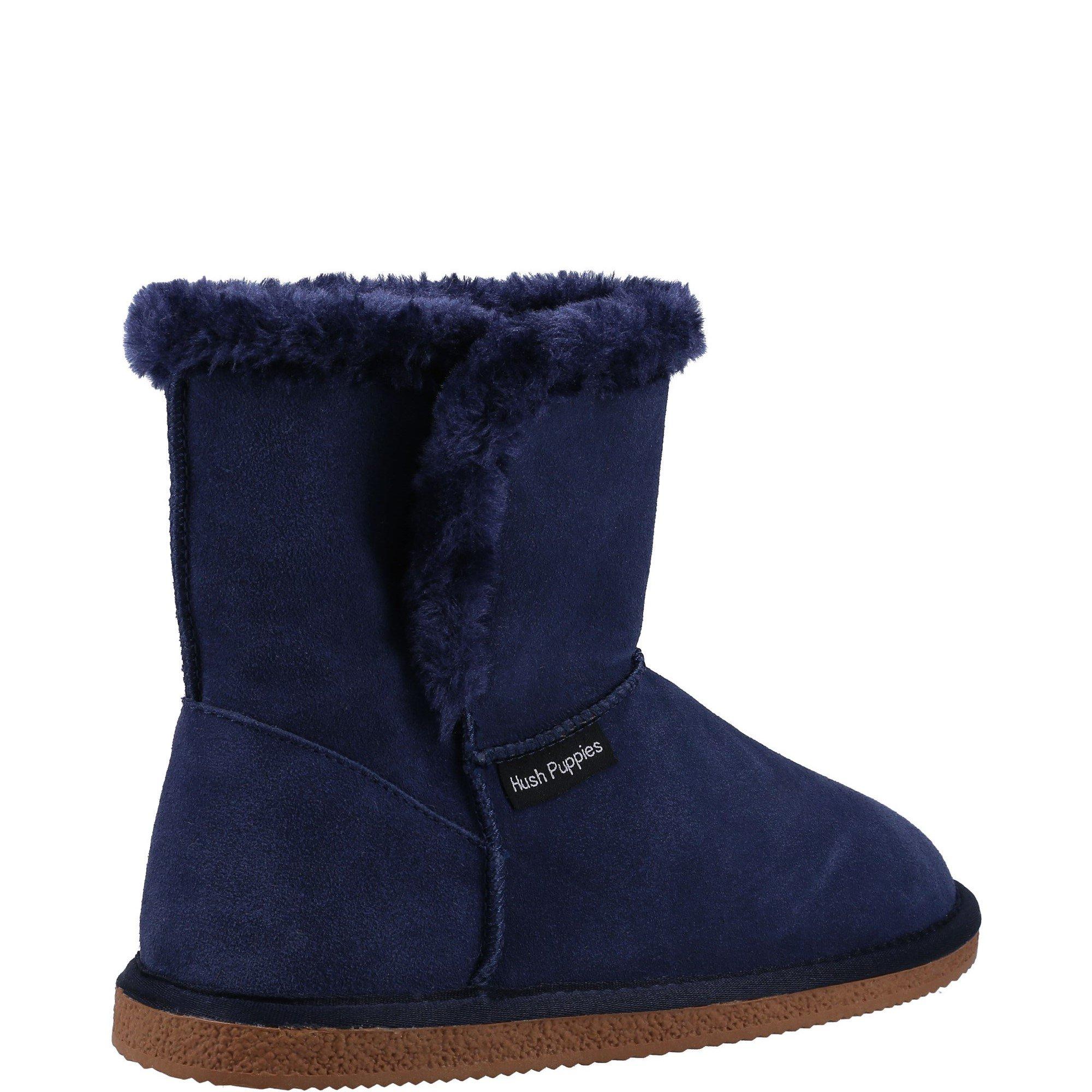 Navy - Hush Puppies - Ashleigh Slipper Bootie - 3