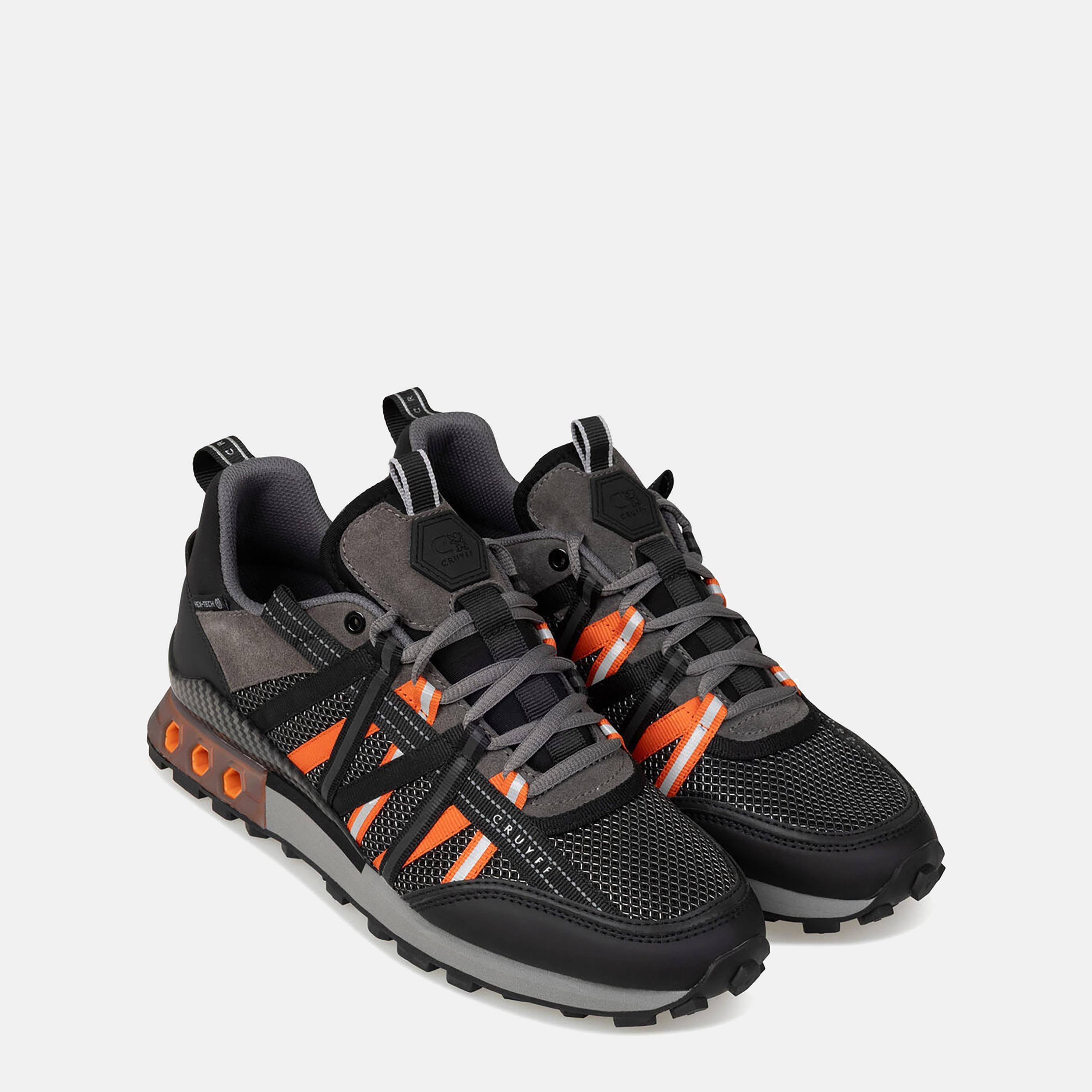 Black Orange - Cruyff - Fearia Hex-Tech Trainers - 2