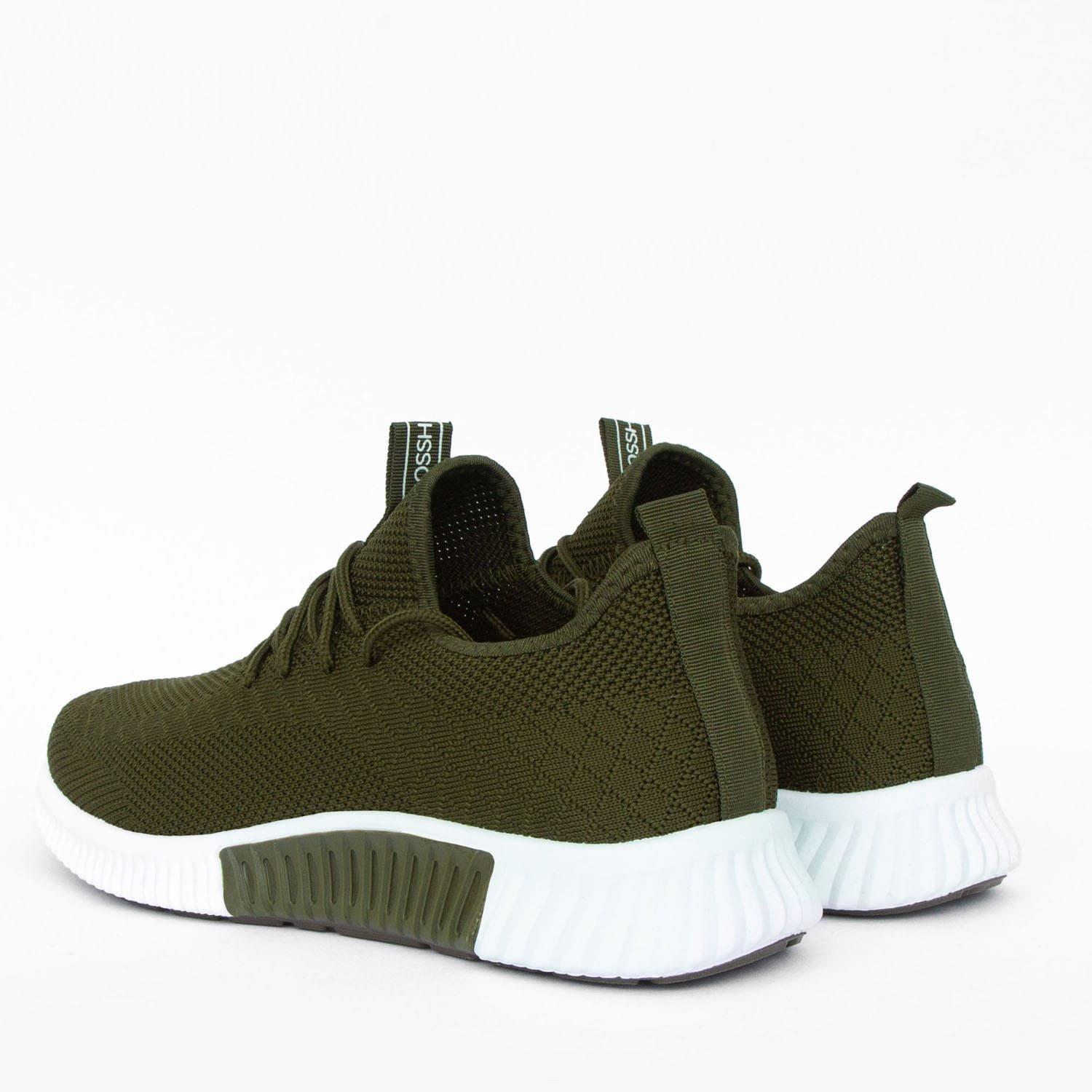 Olive - Crosshatch - Rideout Trainers - 2