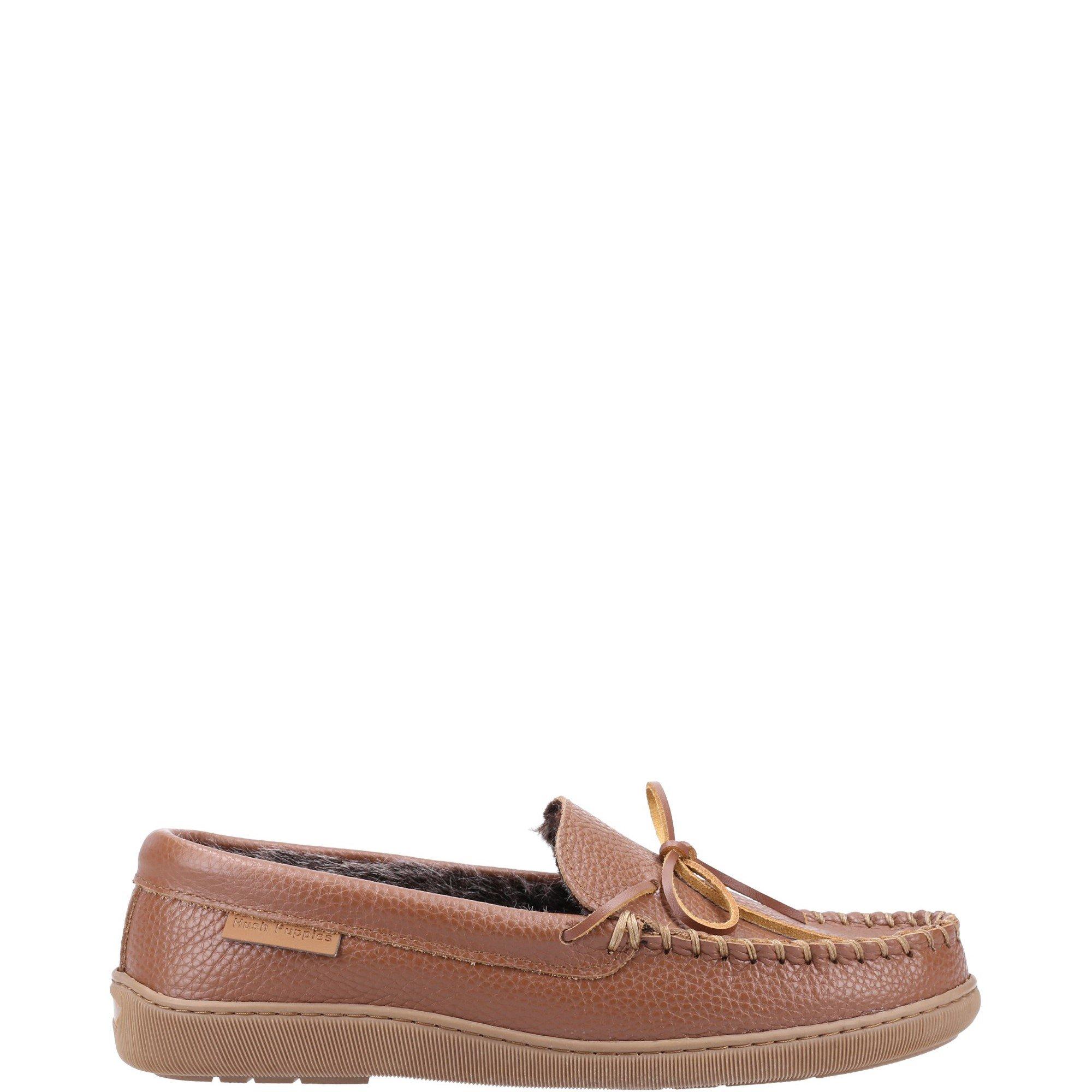 Tan - Hush Puppies - Ace Leather Slipper - 1