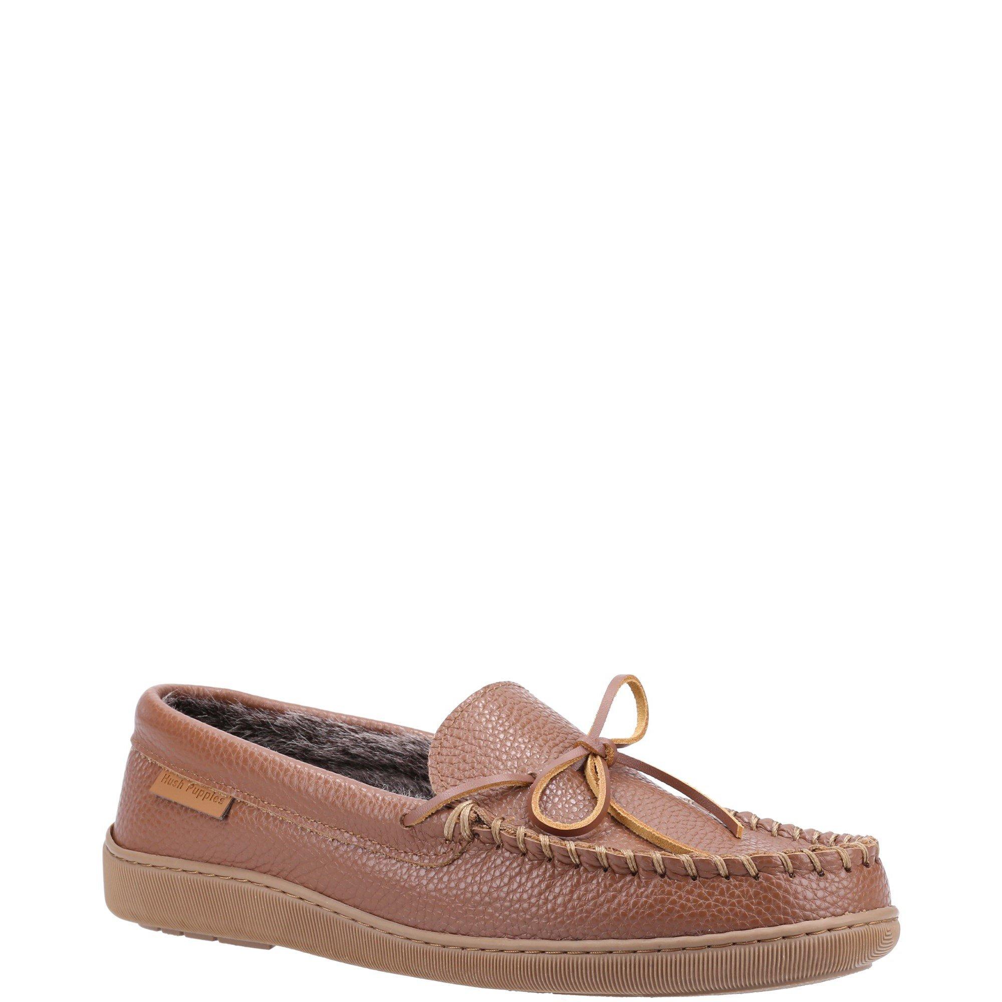 Tan - Hush Puppies - Ace Leather Slipper - 2