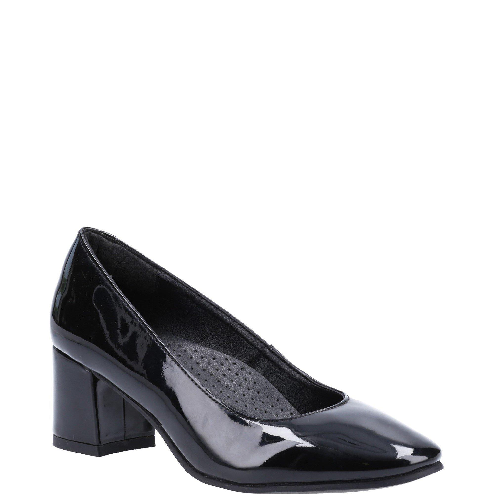 Black - Hush Puppies - Anna Patent Court Shoes - 2