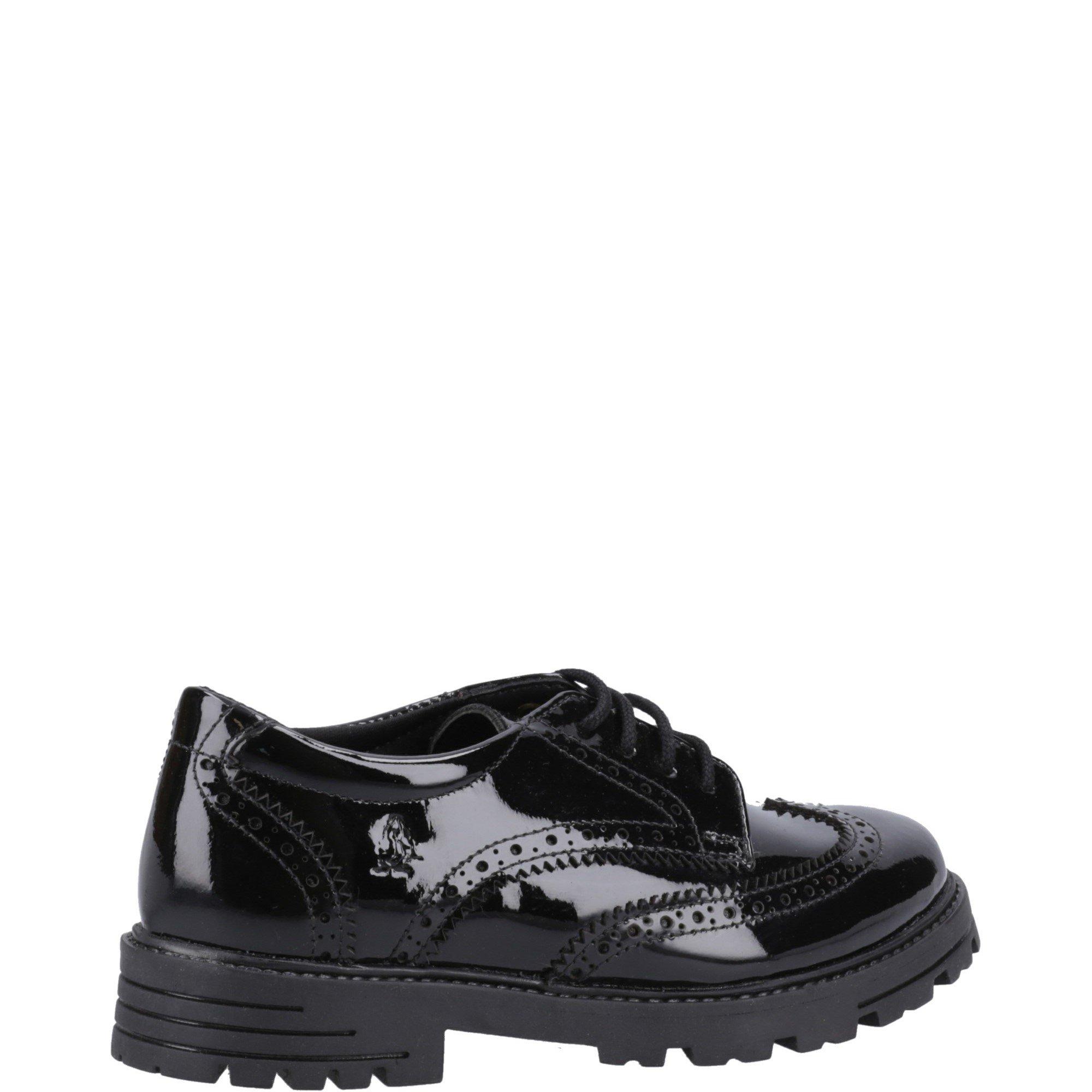 Black - Hush Puppies - Maxine Patent Senior Shoe - 3