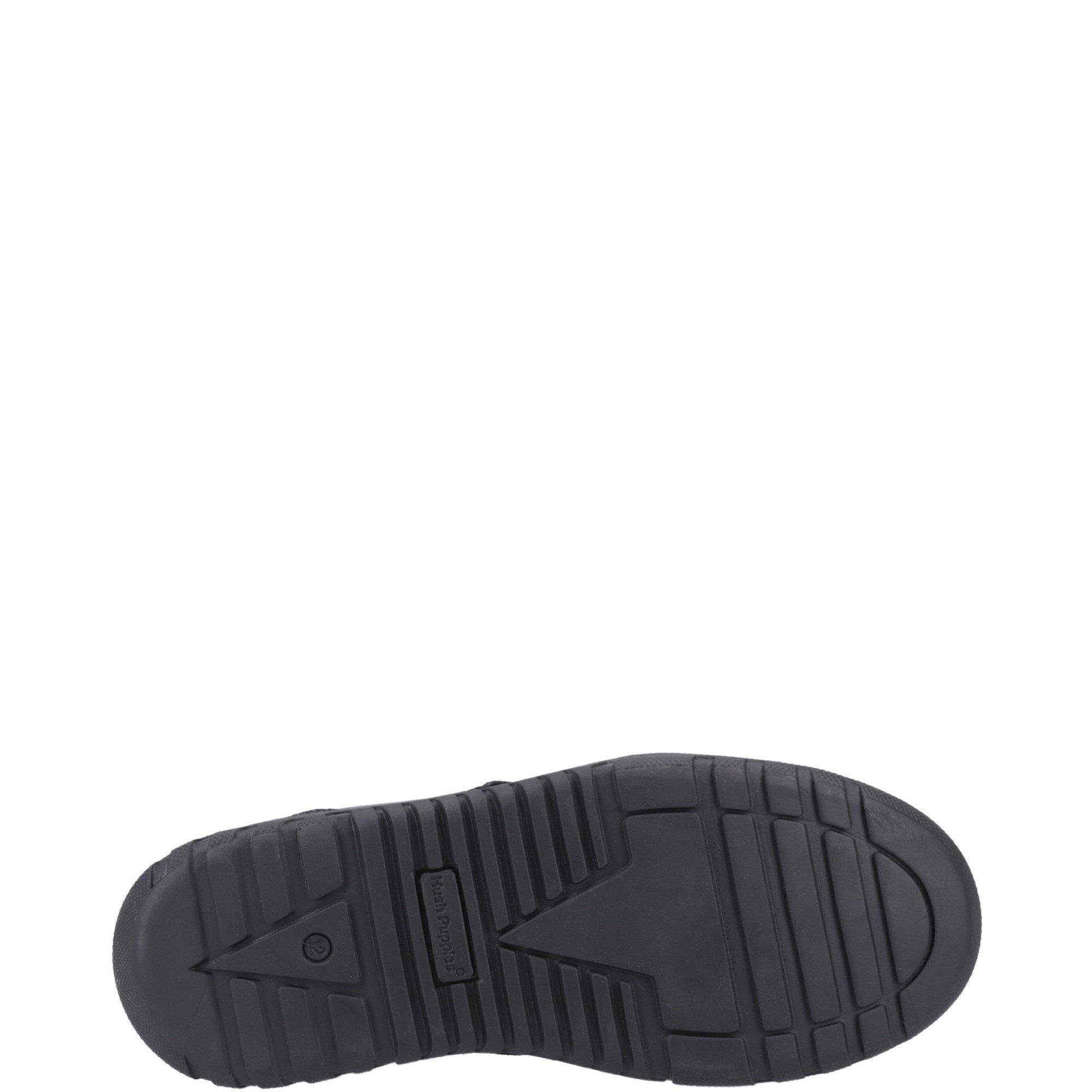 Black - Hush Puppies - Steven Senior Shoe - 4