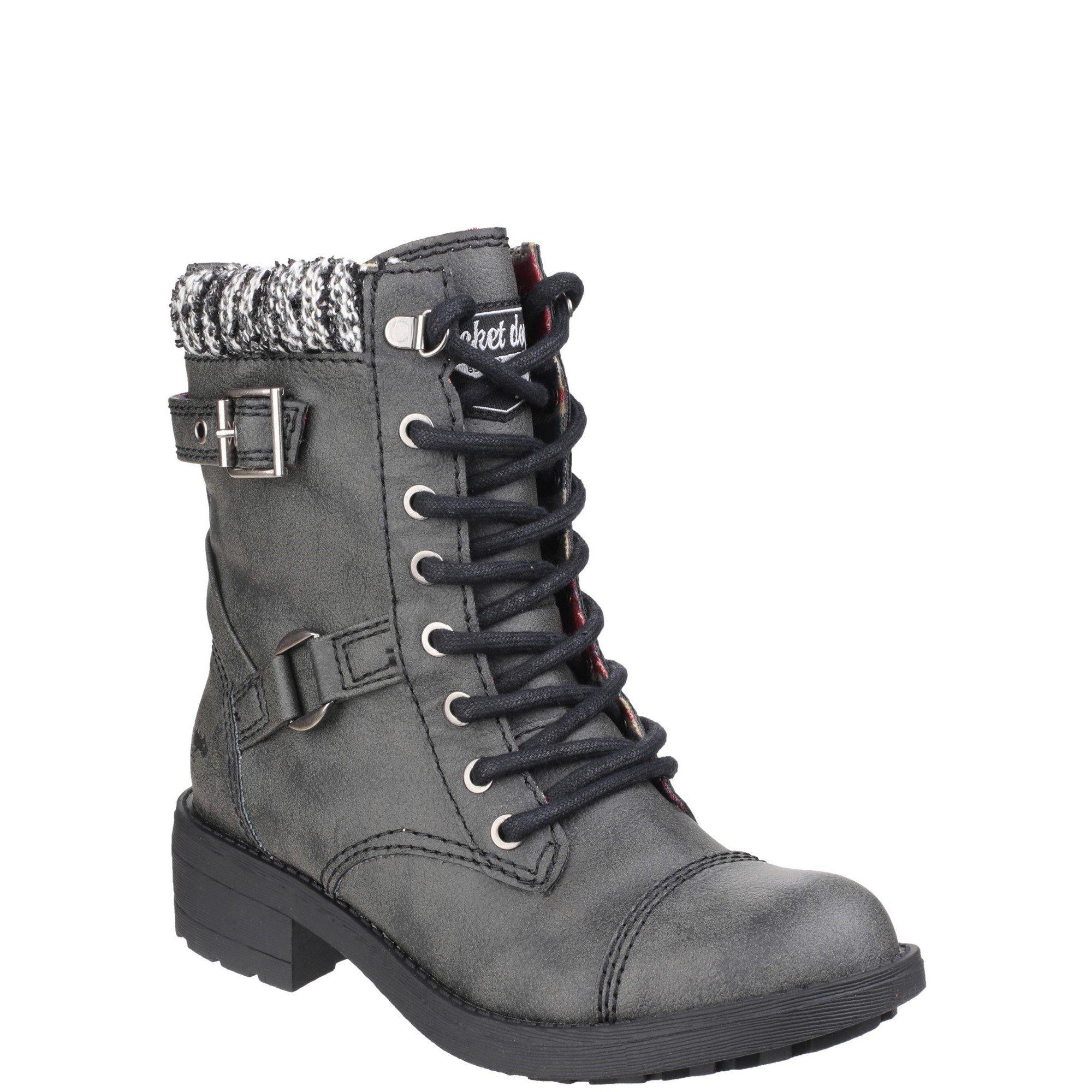 Black - Rocket Dog - Thunder Galaxy Biker Boot - 2