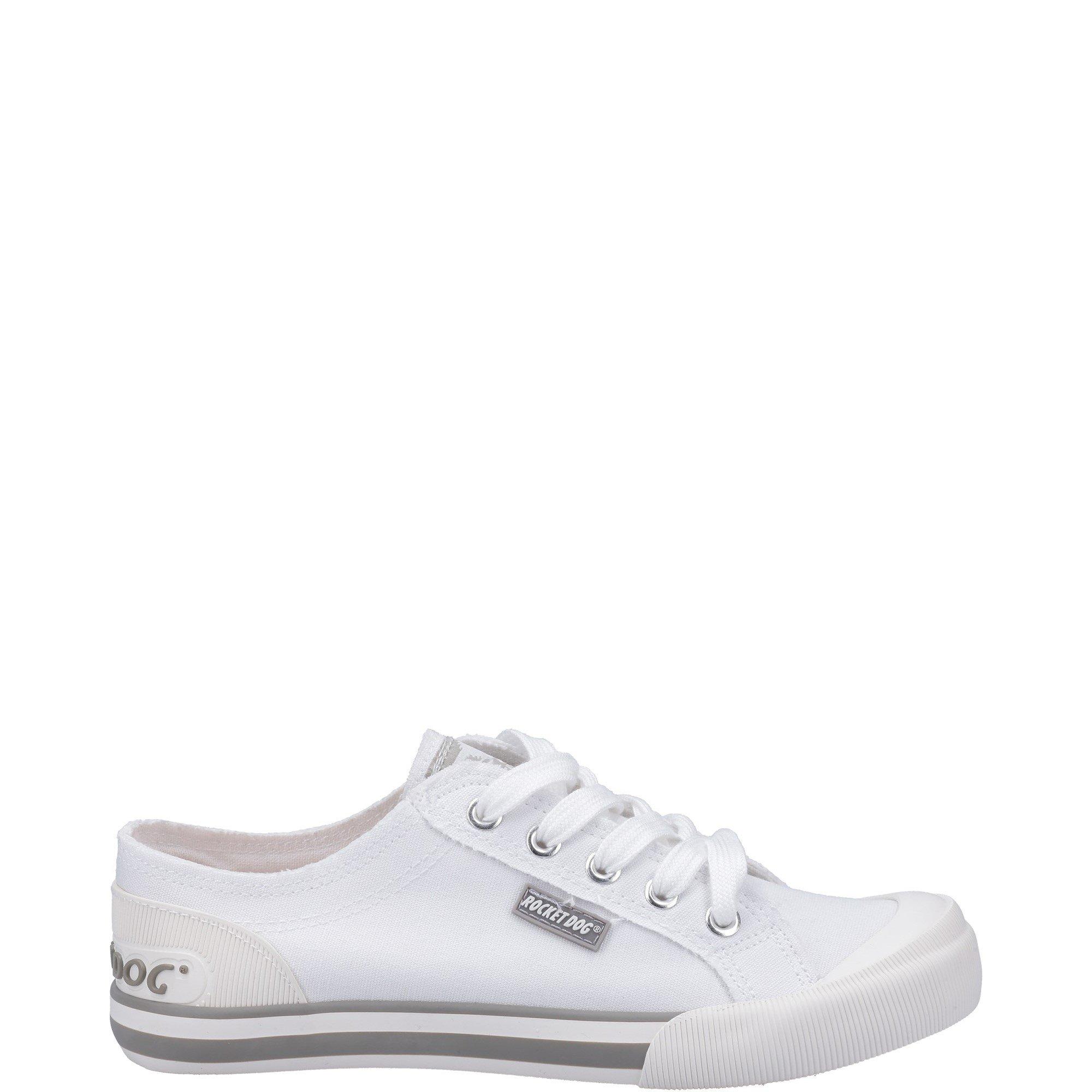 White - Rocket Dog - Jazzin Plimsoll - 1