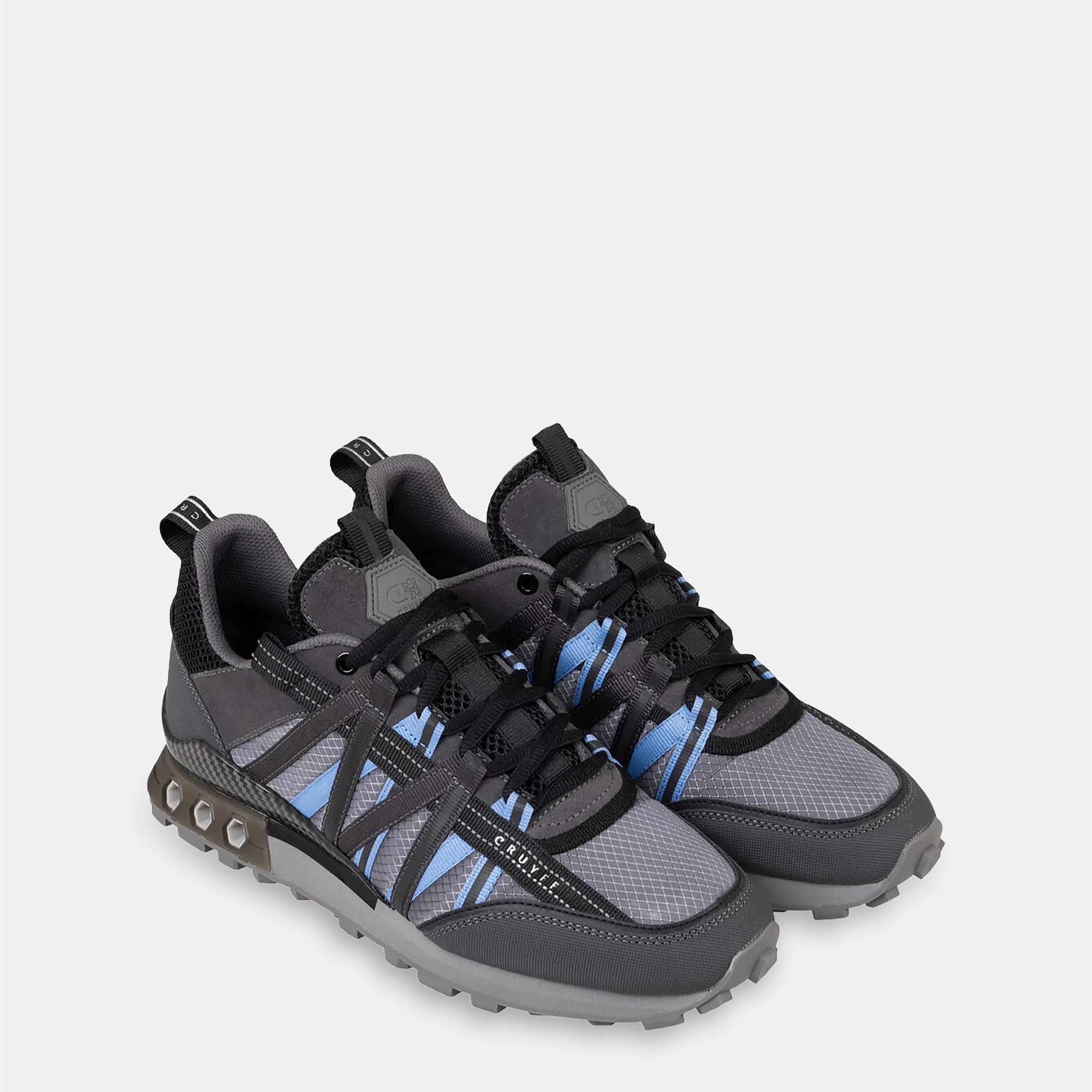 Grey Blue - Cruyff - Fearia Hex-Tech Trainers - 2
