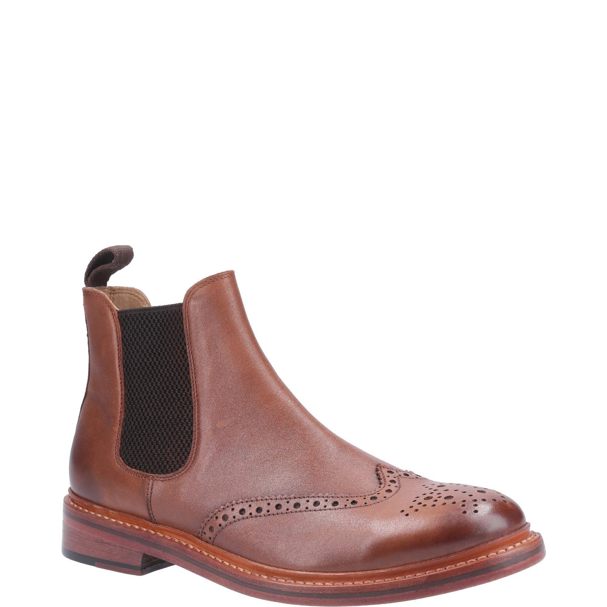 Brown - Cotswold - Siddington Leather Goodyear Welt Boot - 2