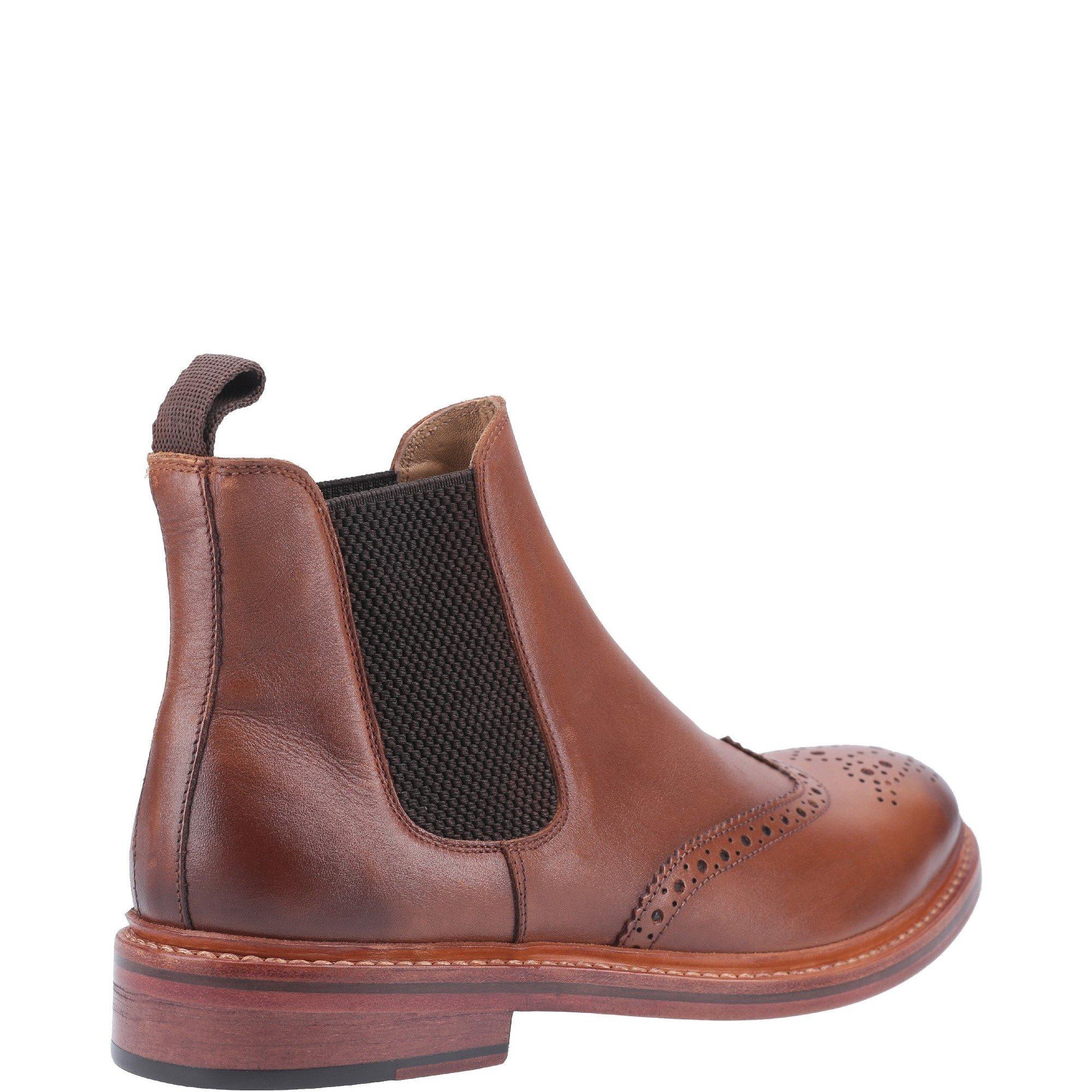 Brown - Cotswold - Siddington Leather Goodyear Welt Boot - 3