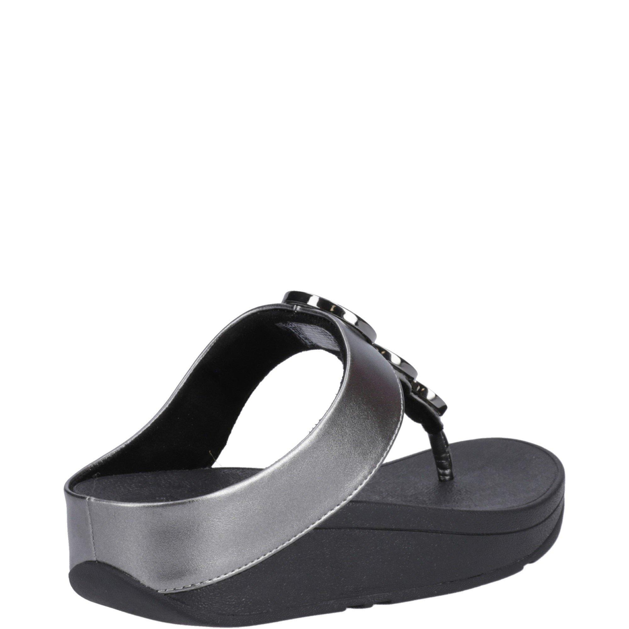Black - Fitflop - Halo Toe Post Sandals - 3