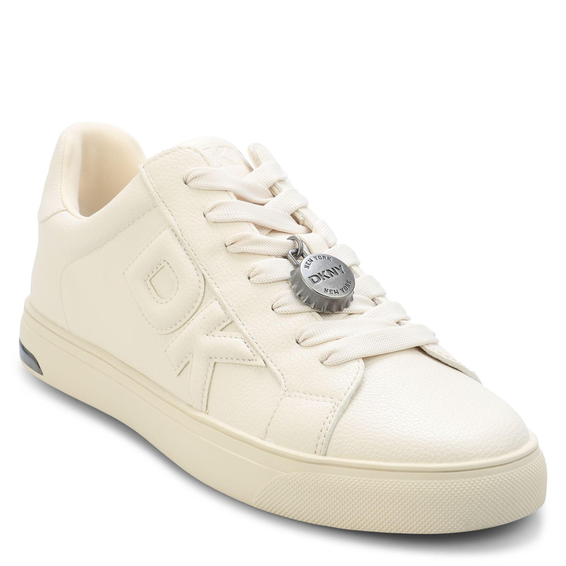 Beige - DKNY - Aisling Lace Up Trainers - 3