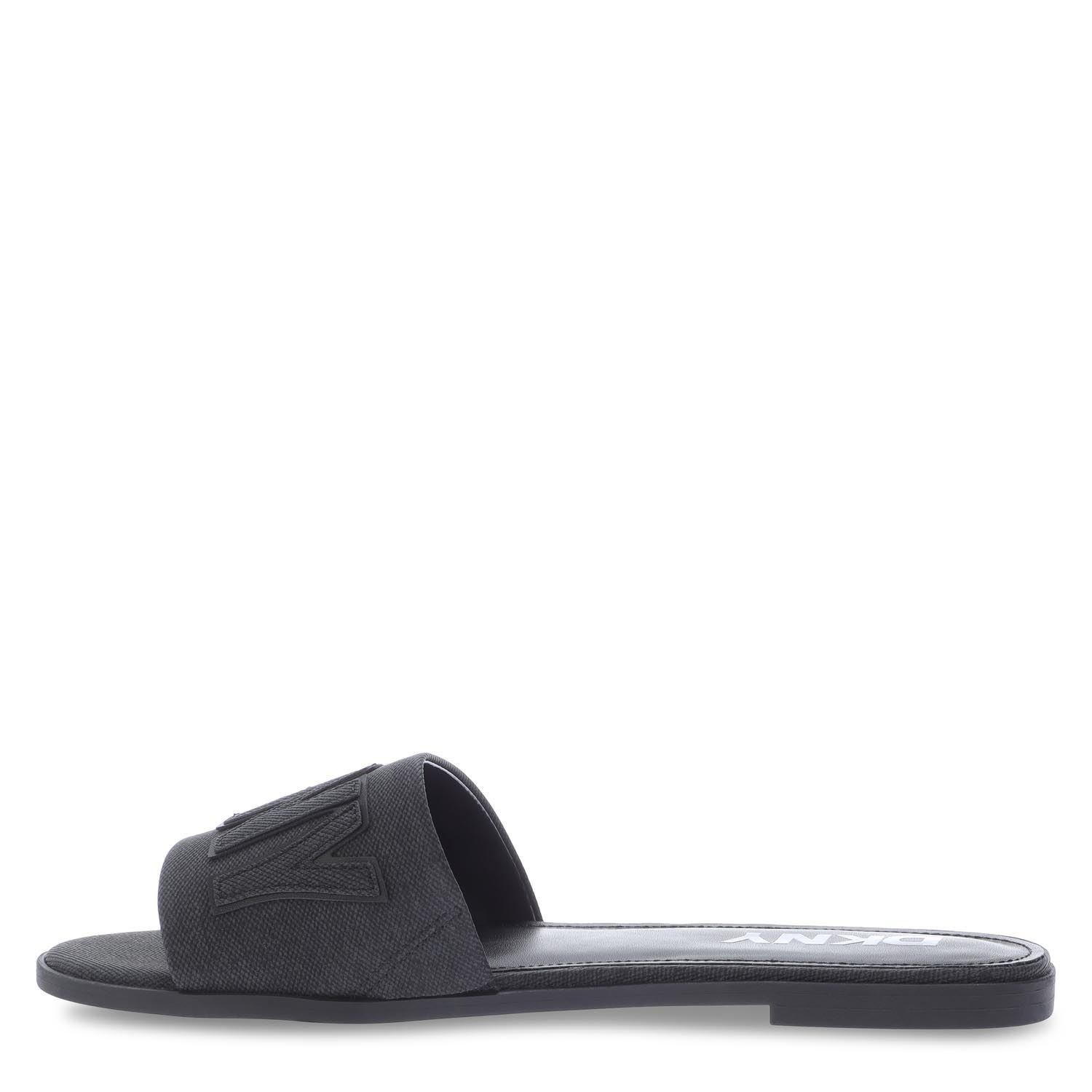 Black - DKNY - Willow Flat Sliders - 2