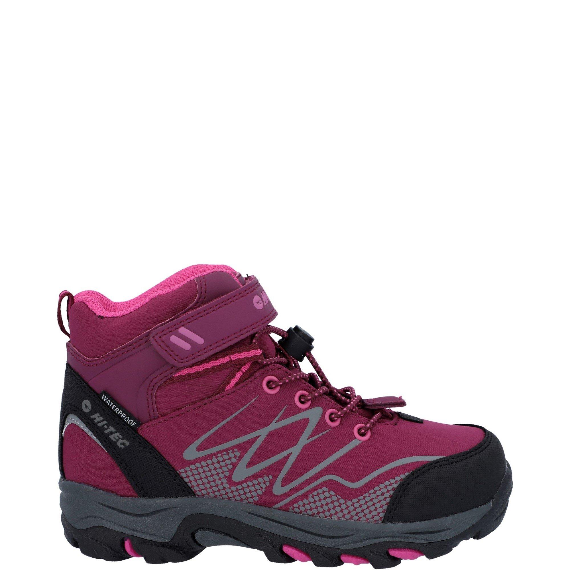 Pink - Hi Tec - Blackout Waterproof Walking Boots Childrens - 1