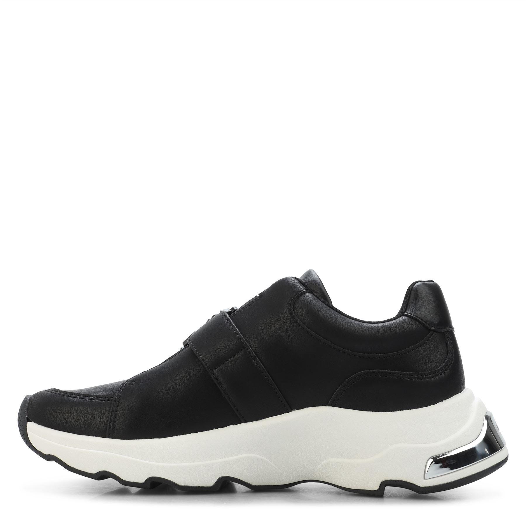 Black - DKNY - Jendaya Buckle Trainers - 2