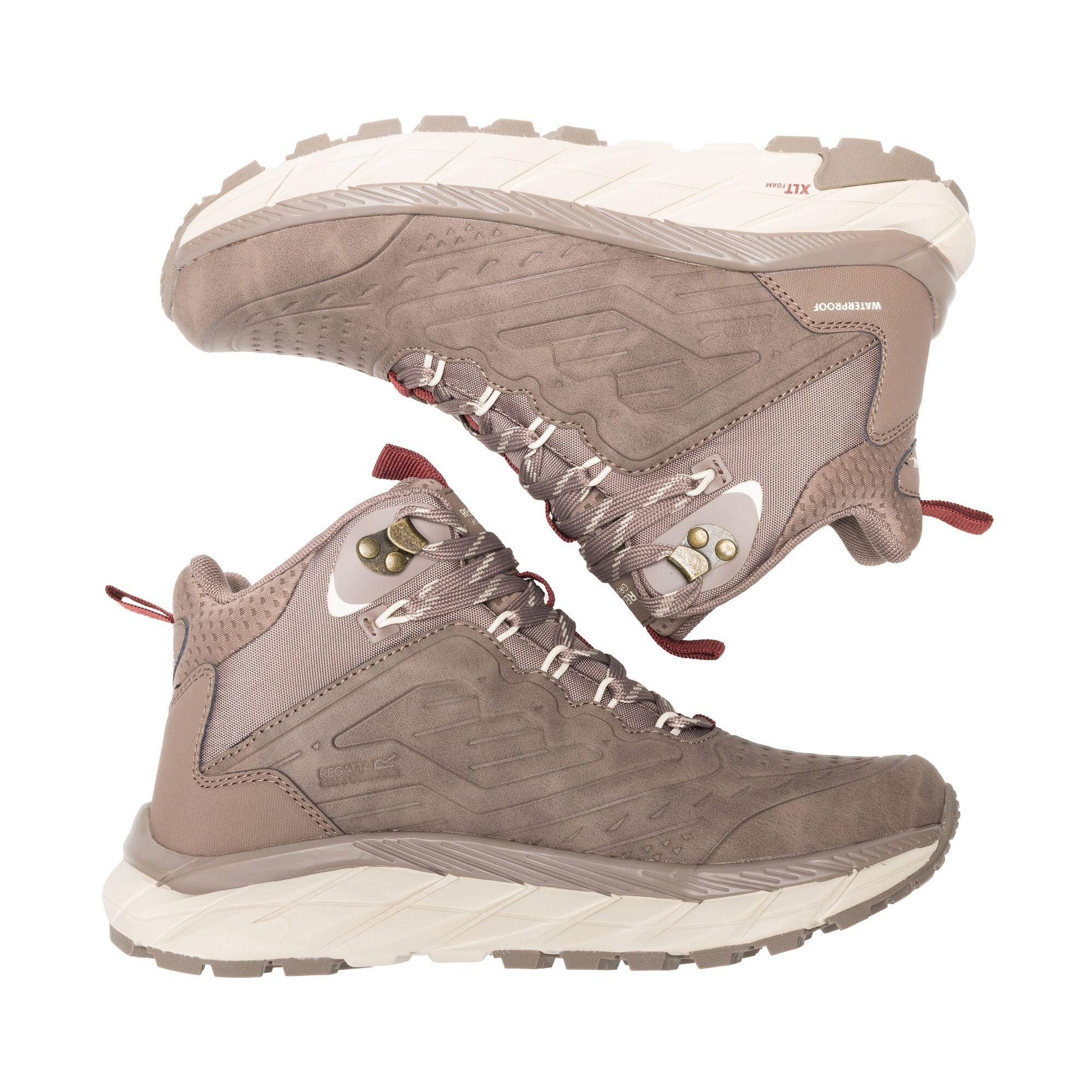 Mocha/Light Van - Regatta - Womens Derino Mid Waterproof Boots - 3