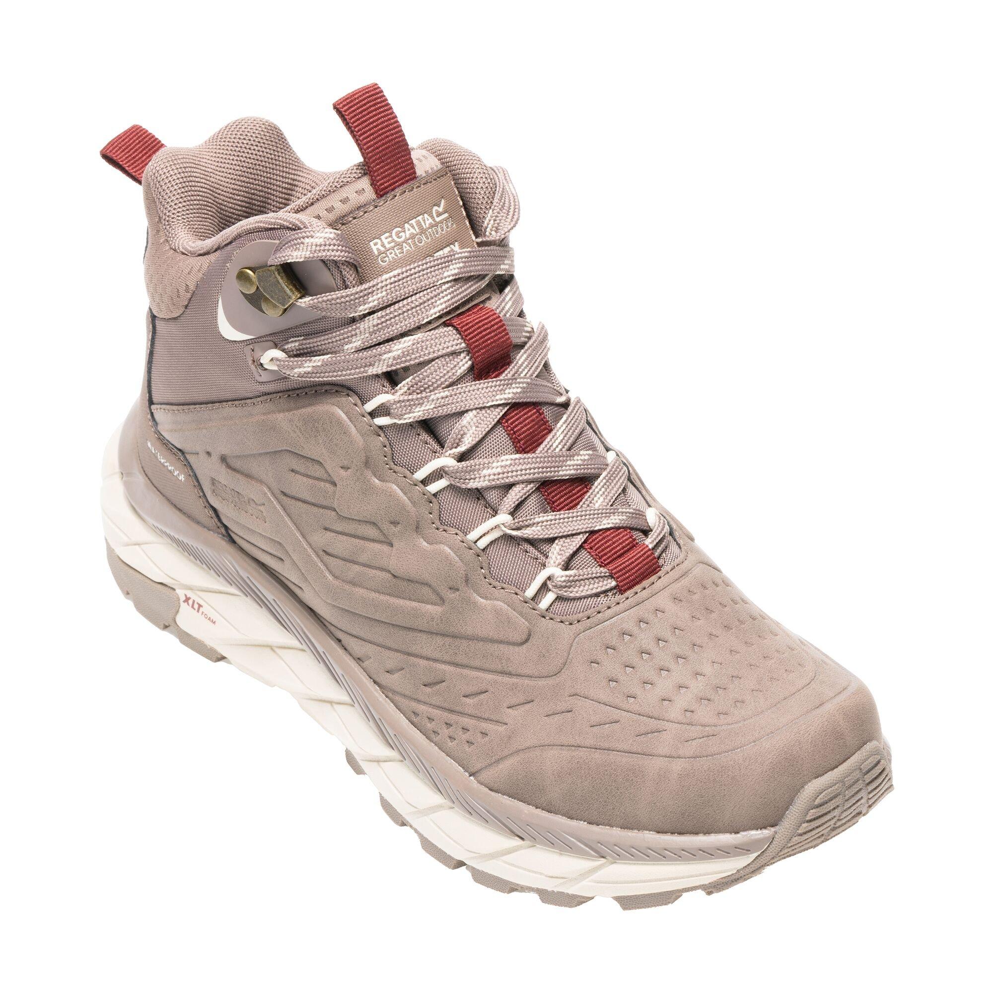 Mocha/Light Van - Regatta - Womens Derino Mid Waterproof Boots - 4