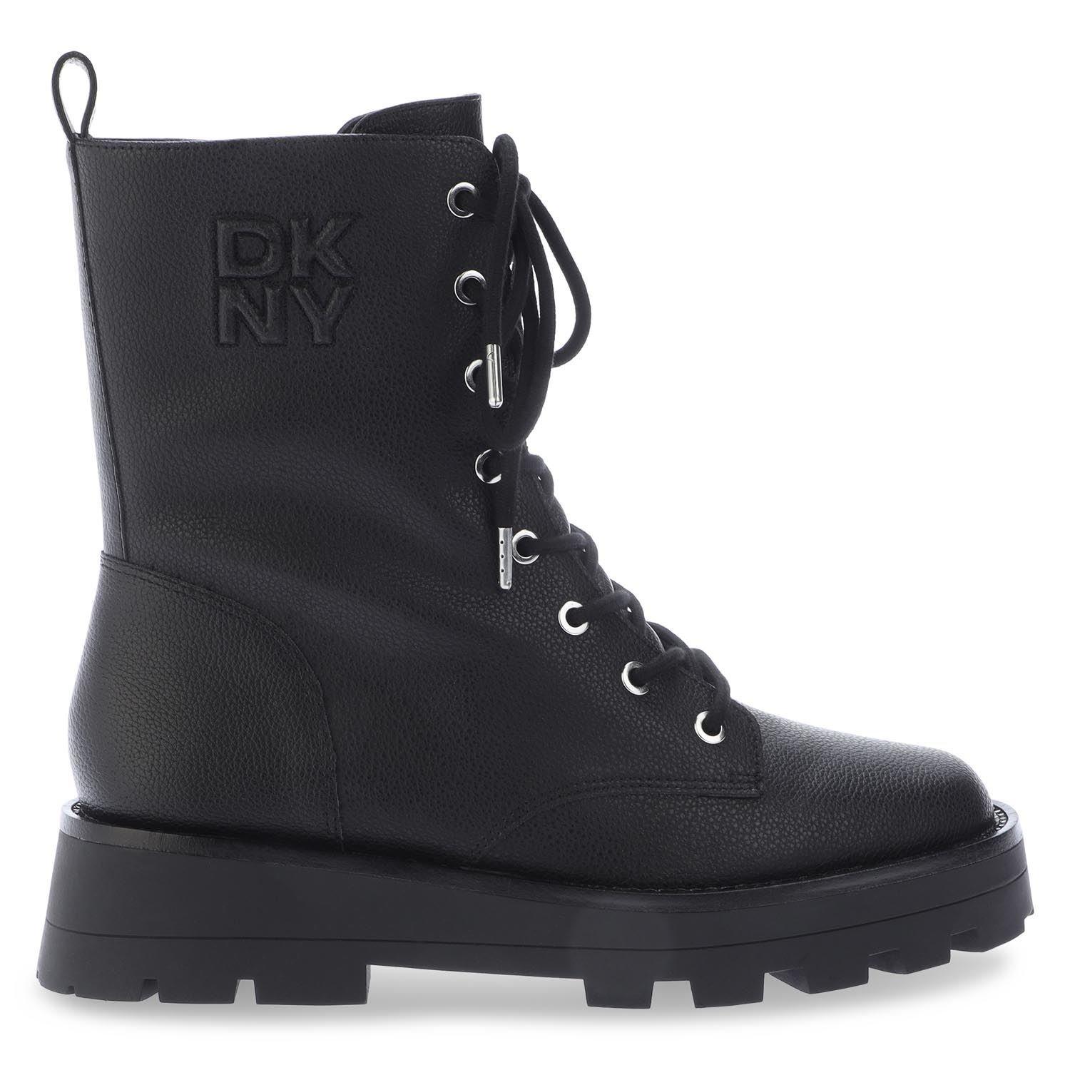 Black - DKNY - Sejal Lace Up Boots - 2