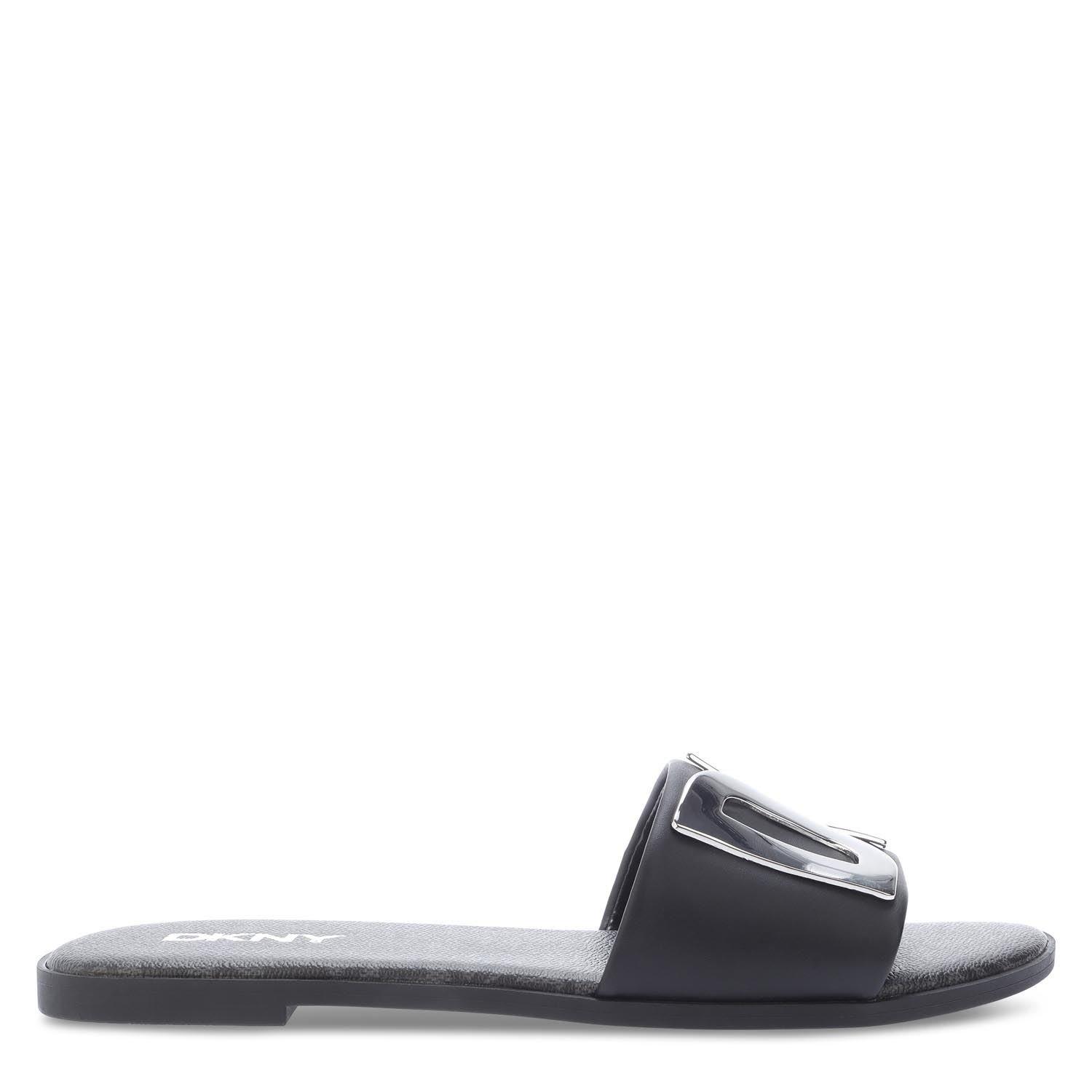 Black - DKNY - Wanda 2 Flat Sliders - 1