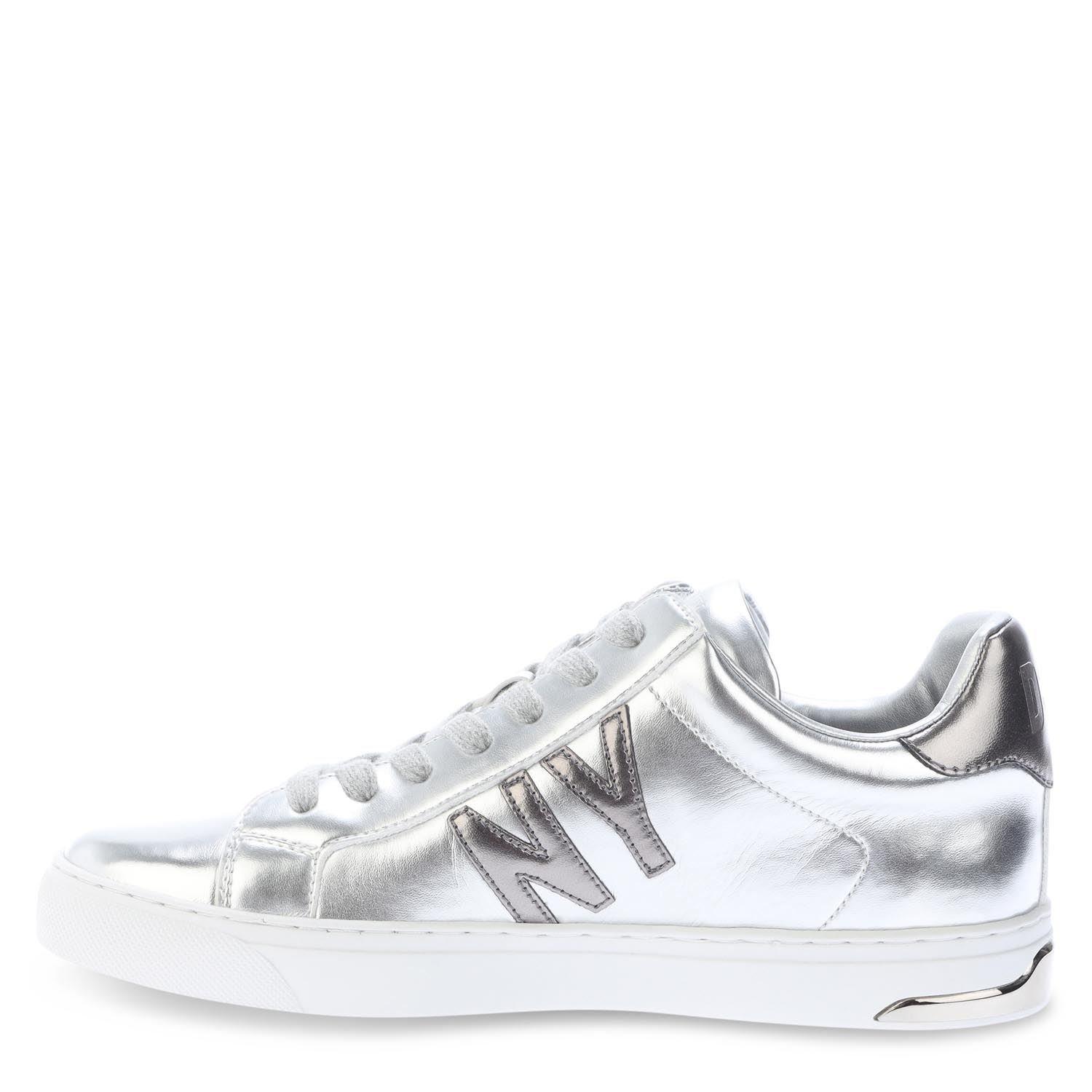 Silver - DKNY - Abeni Lace Up Trainers - 2