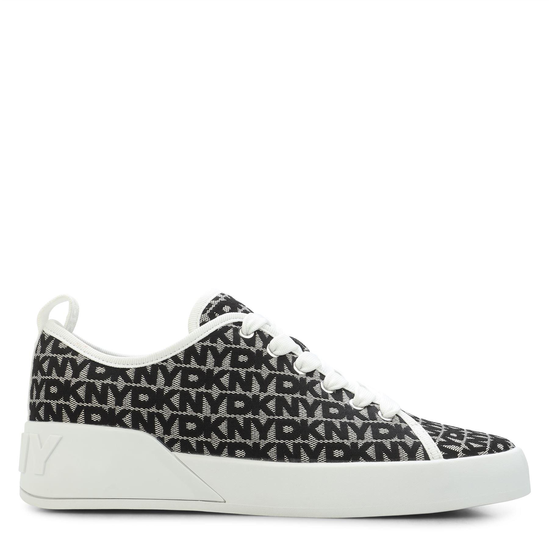 White Black - DKNY - Mar Lace Up Trainers - 1
