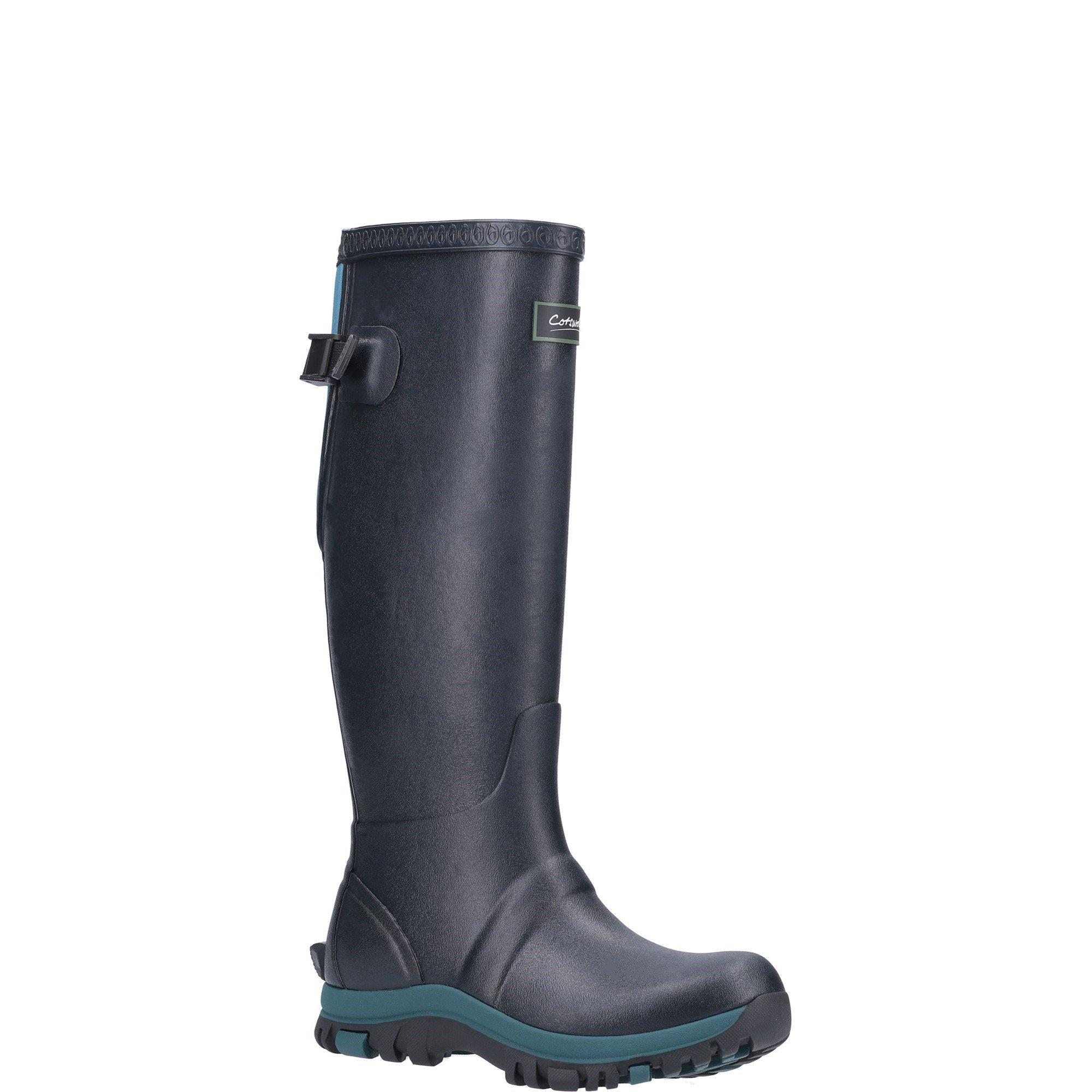 Navy - Cotswold - Realm Adjustable Wellington Boot - 2