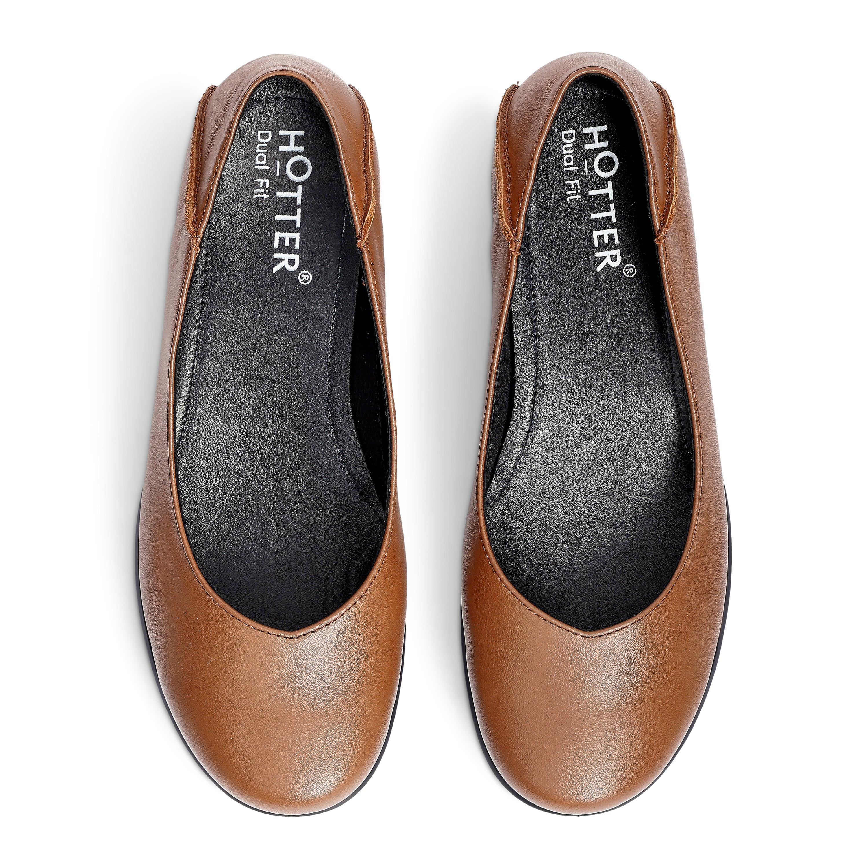 Rich Tan - Hotter - Birdie Ballerina Pumps Wide Fit - 3