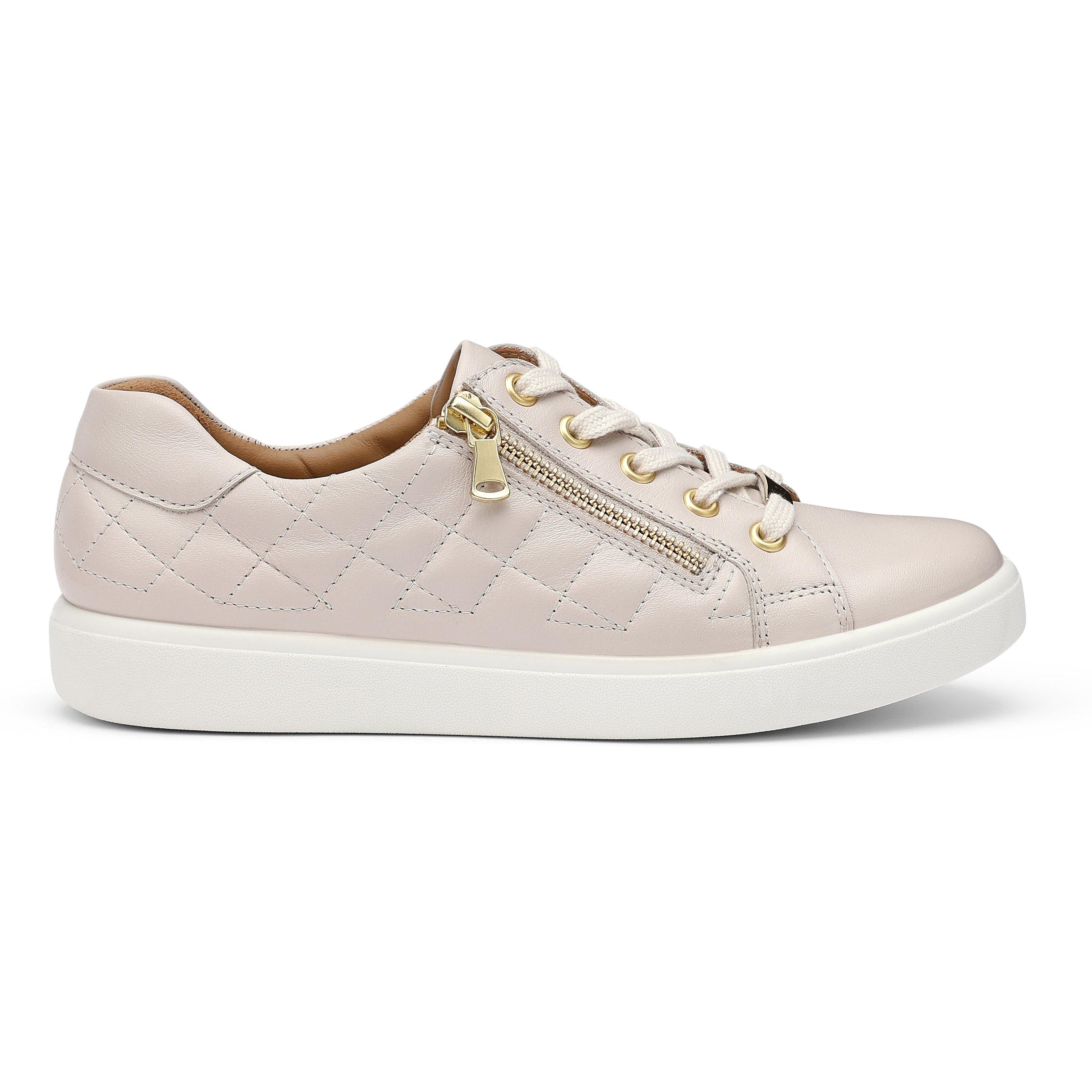 Hotter Women's Wonder Trainers Standard Fit - White Sand - 4.5 (37.5)