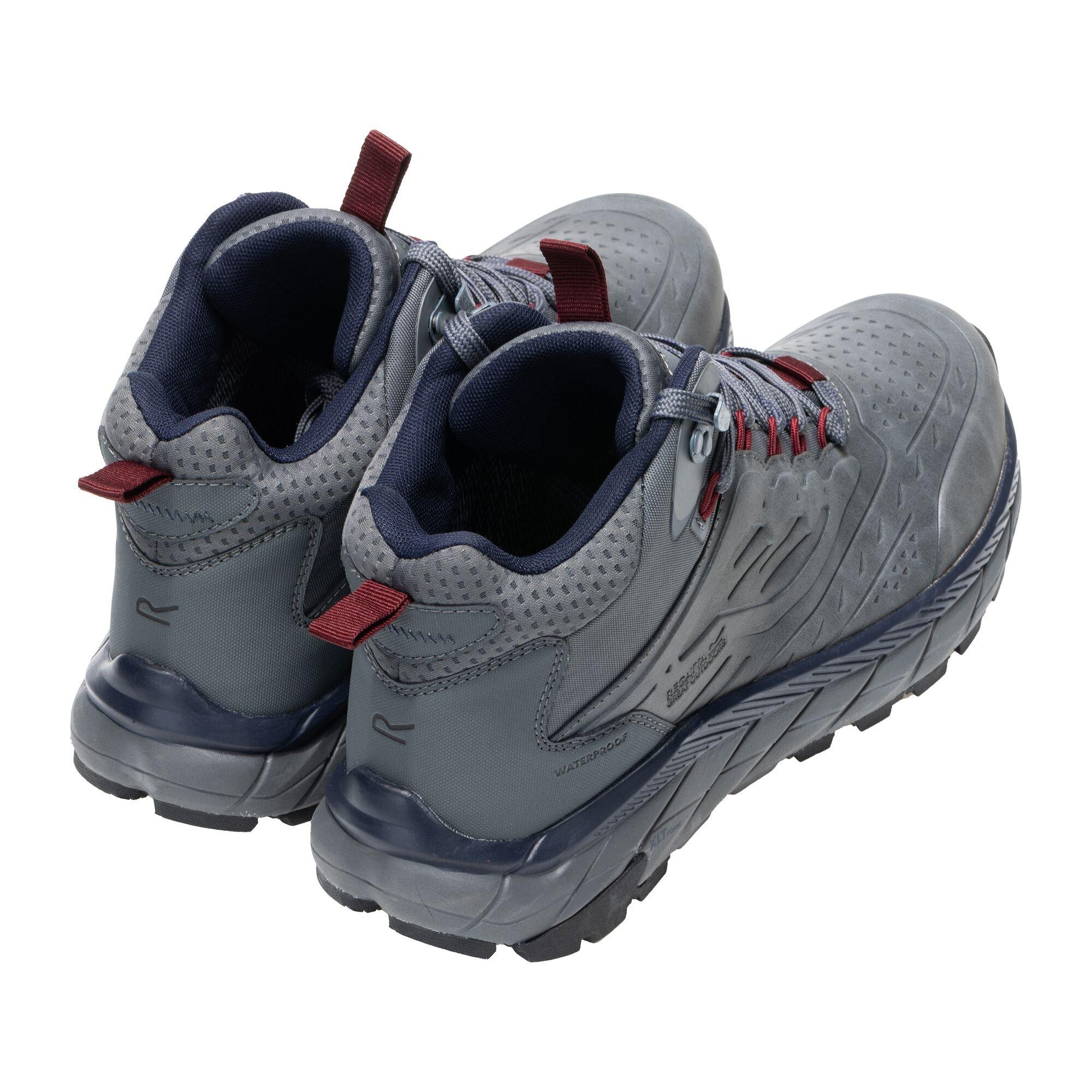 Granite / Navy - Regatta - Mens Derino Mid Waterproof Boots - 2