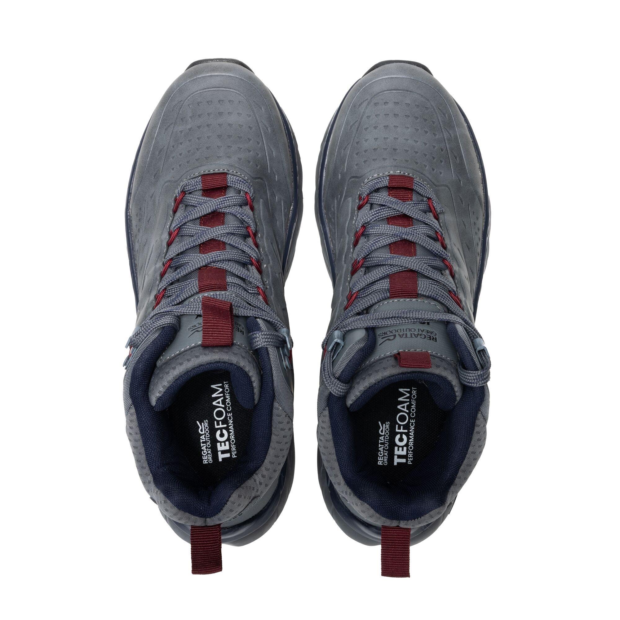 Granite / Navy - Regatta - Mens Derino Mid Waterproof Boots - 7