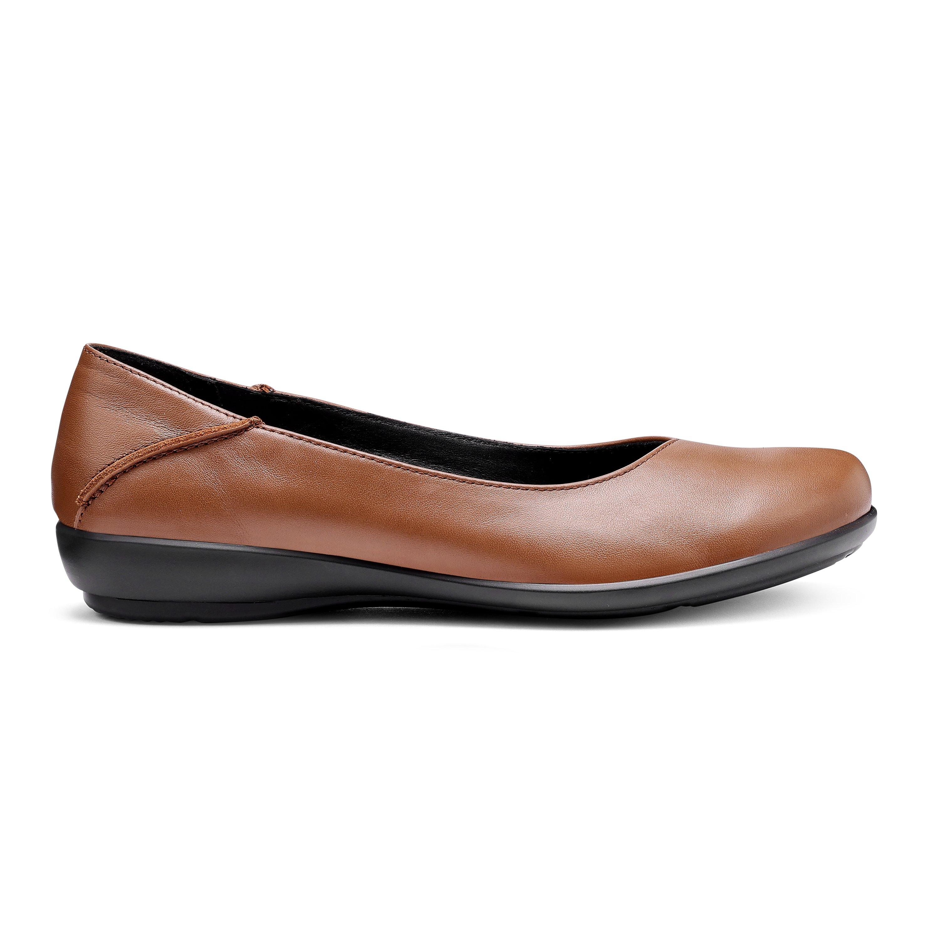 Hotter Women's Birdie Standard Fit Ballerina Pumps - Rich Tan - 3.5 (36.5)