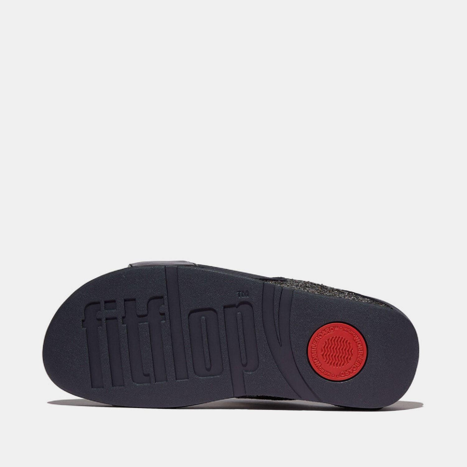 Navy - FitFlop - Lulu Multi-Tonal Glitter Sliders - 4