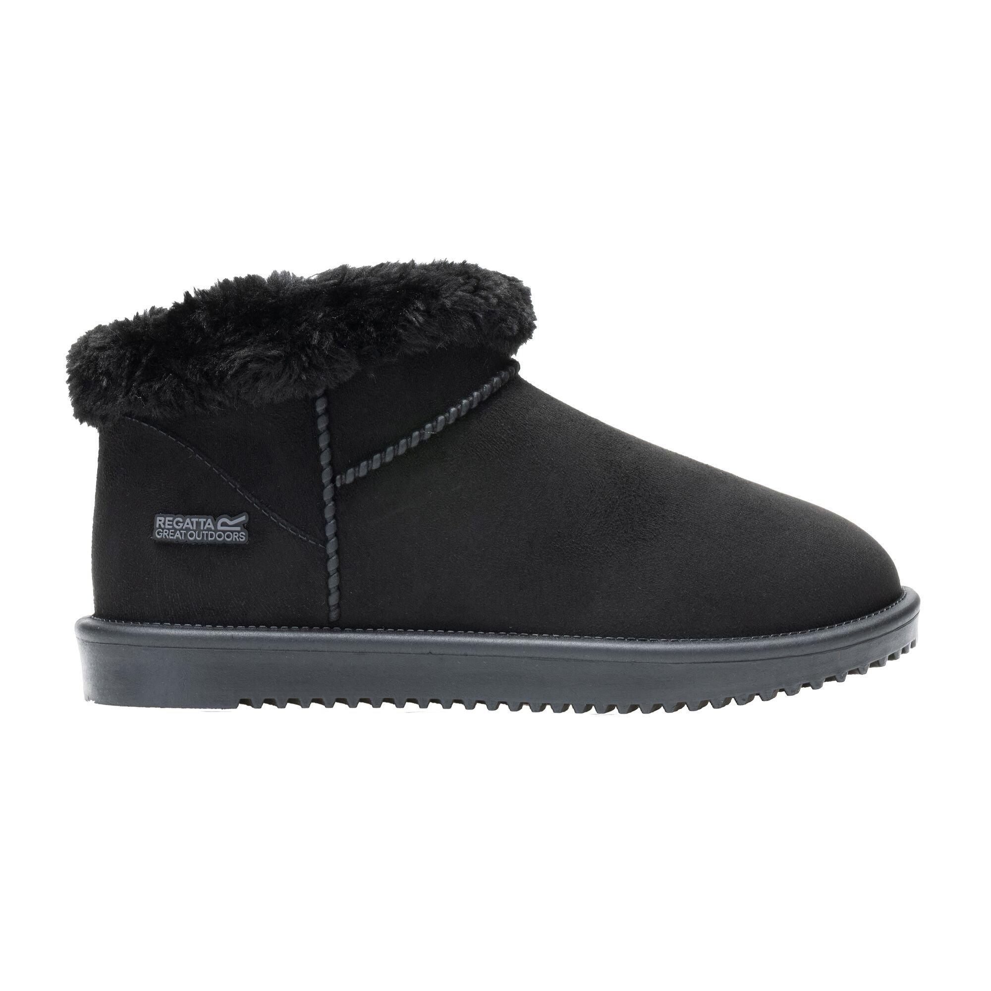 Black - Regatta - Womens Risley Short Borg Waterproof Boots - 1