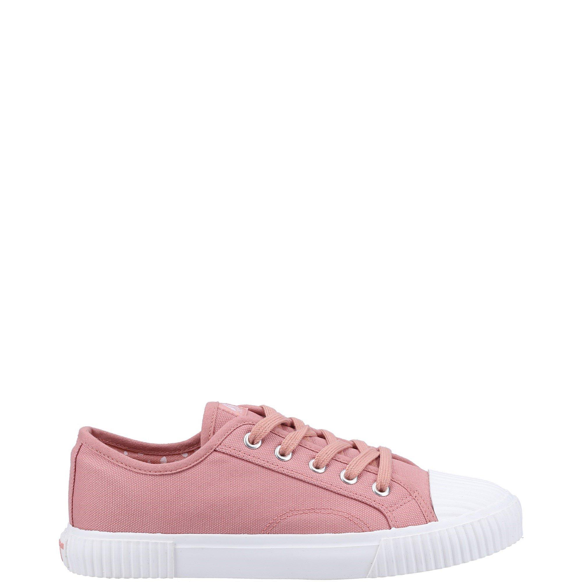 Pink - Hush Puppies - Brooke Canvas Trainer - 1