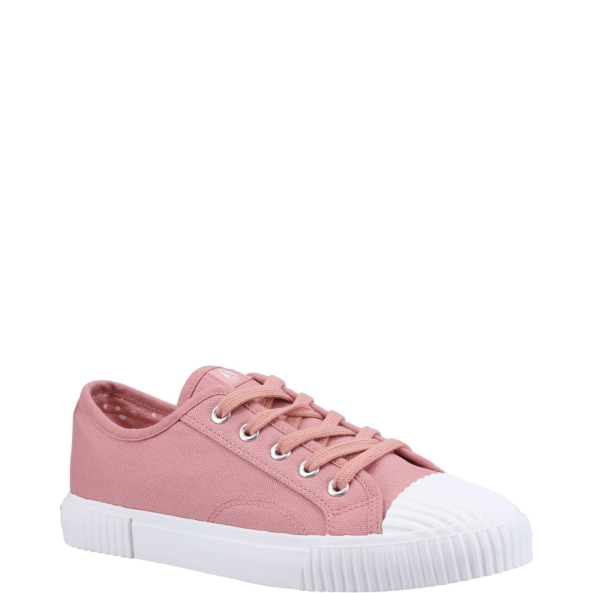 Pink - Hush Puppies - Brooke Canvas Trainer - 2