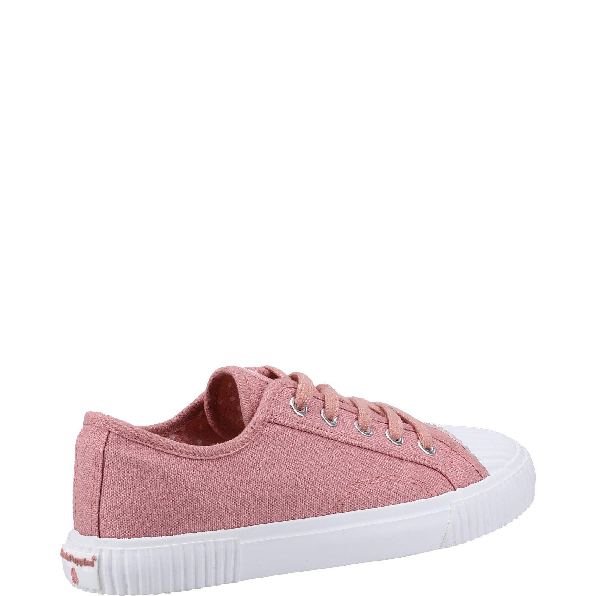 Pink - Hush Puppies - Brooke Canvas Trainer - 3