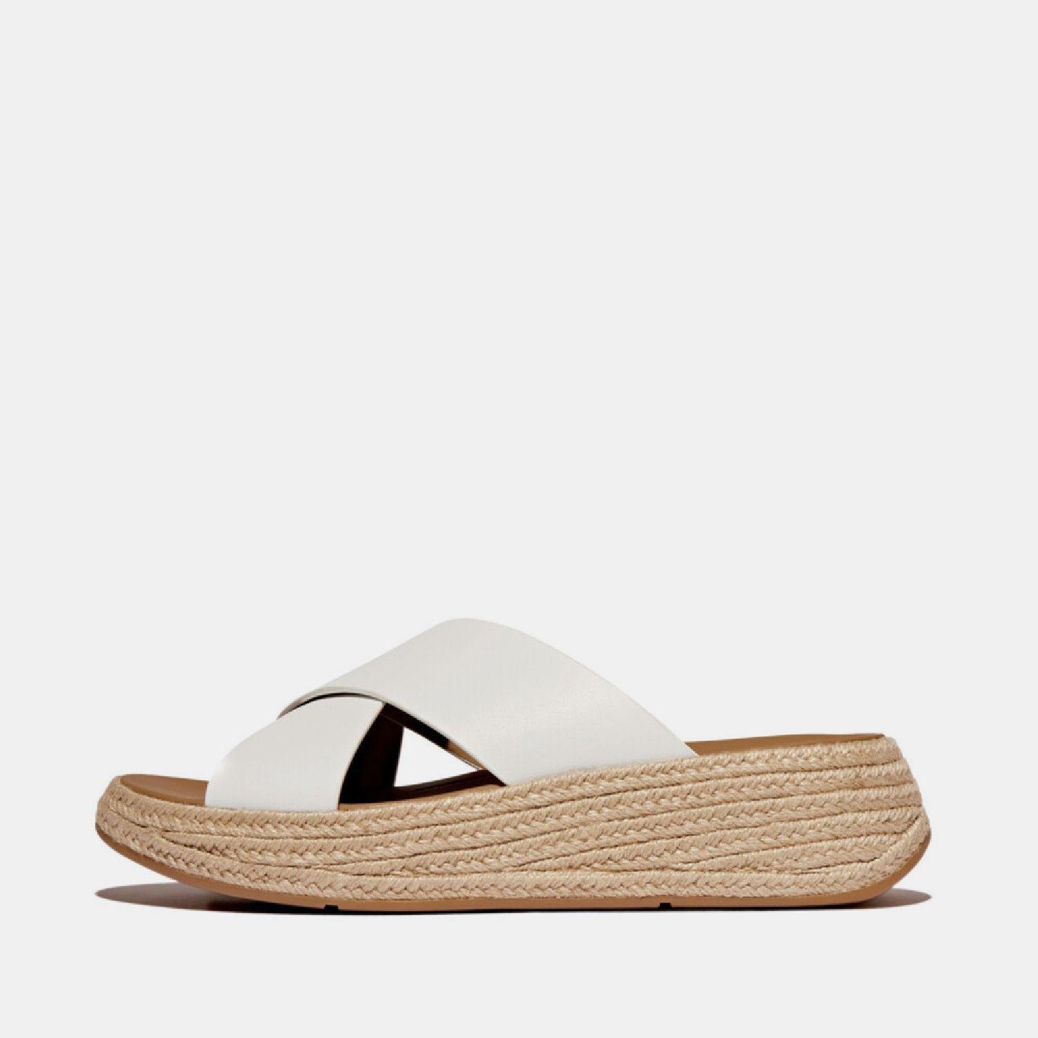 FitFlop F-Mode Espadrille Flatform Sliders