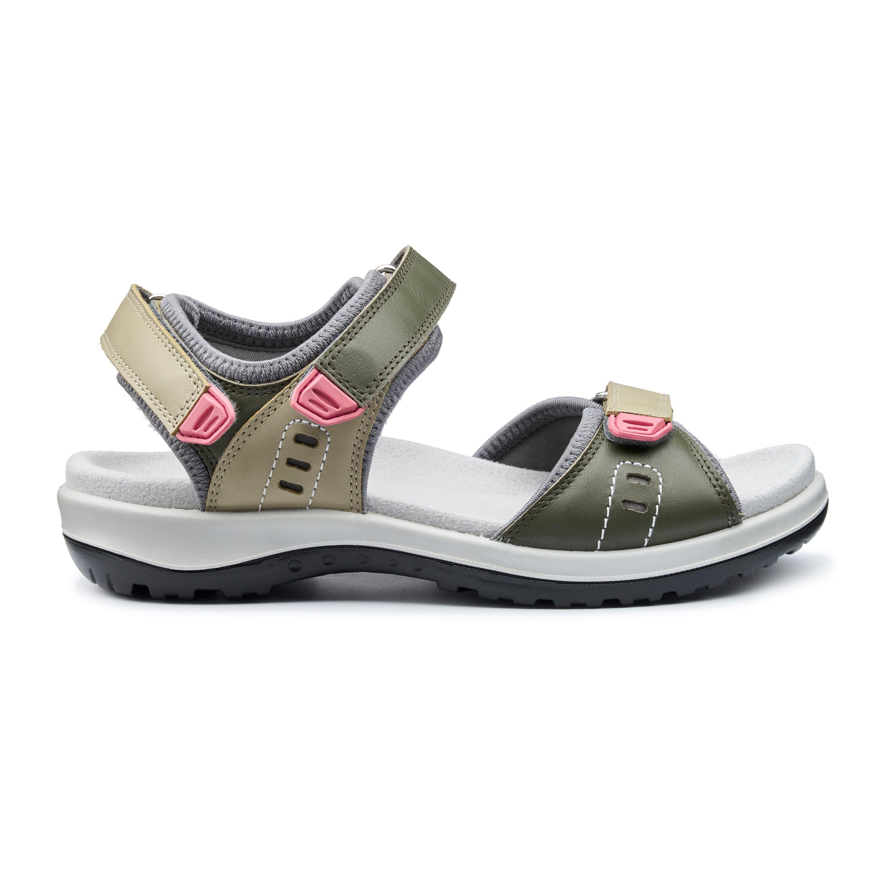 Khaki-Moss - Hotter - Walk II Active Sandals Wide Fit - 1