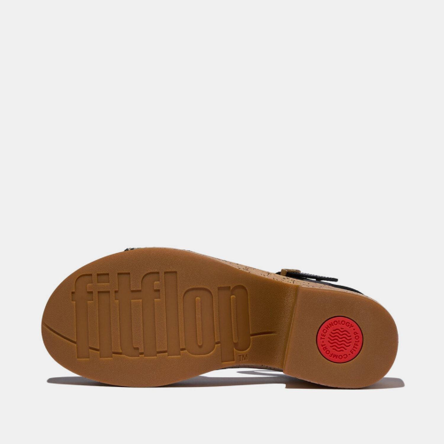 Black - FitFlop - Platfforms Ankle-Strap Sandals - 4