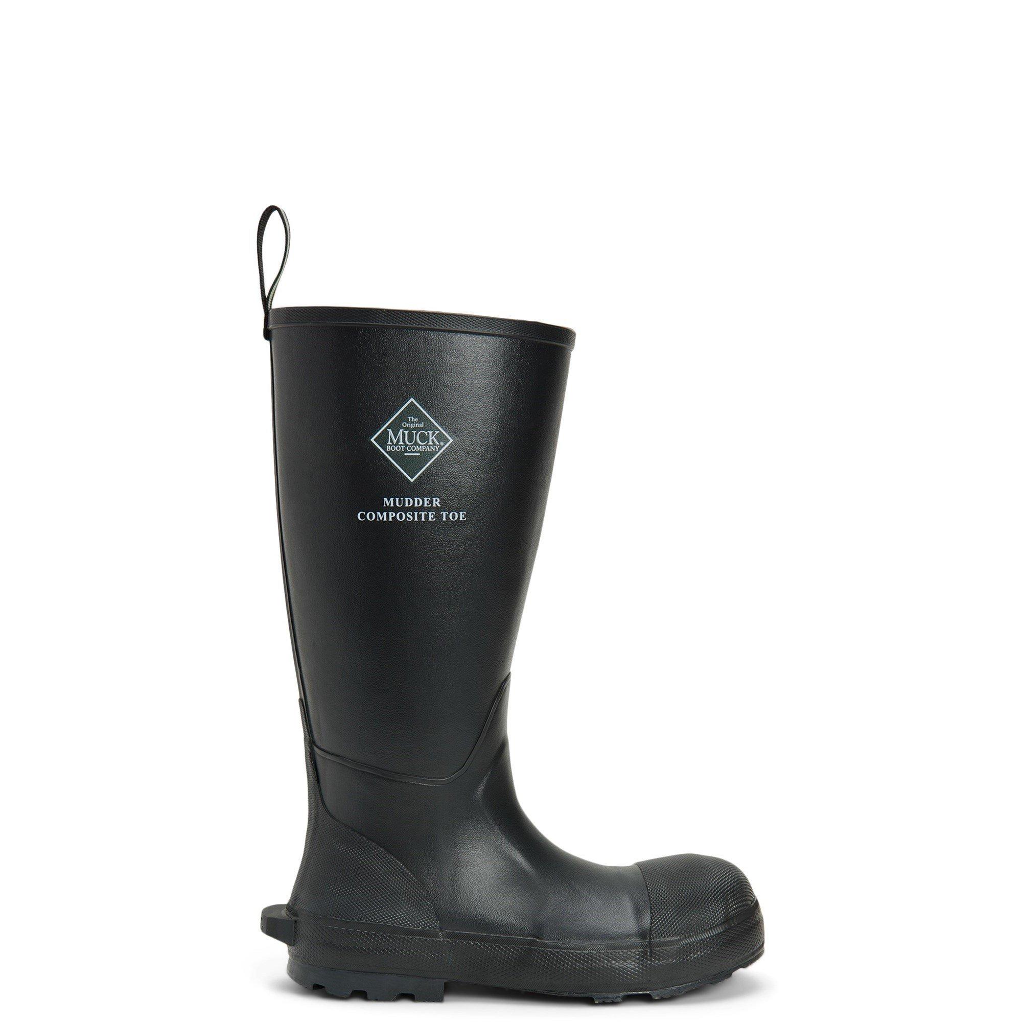 Black - Muck Boots - Mudder Tall Safety Wellington S5 - 1